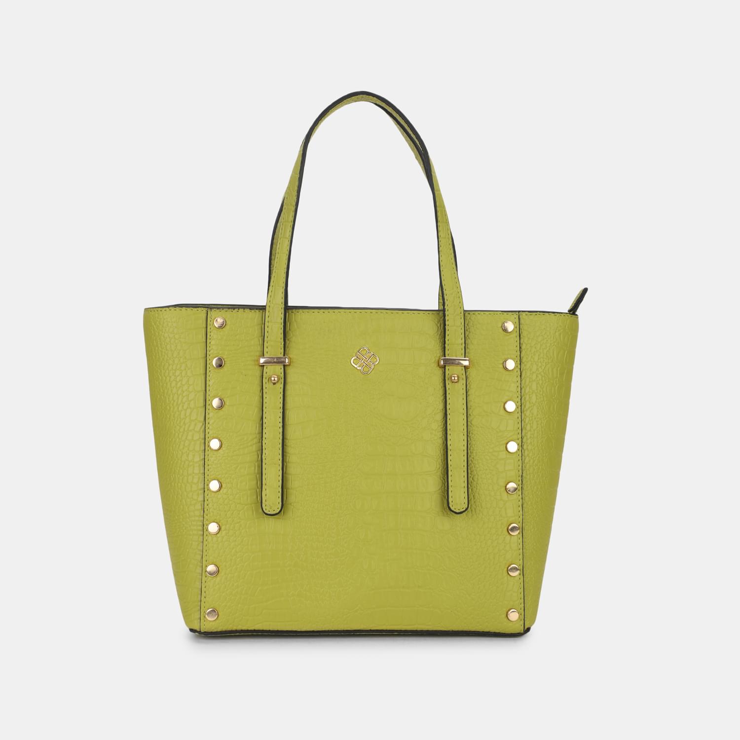 BATA RED LABEL LIGHT GREEN HAND BAG FOR WOMEN