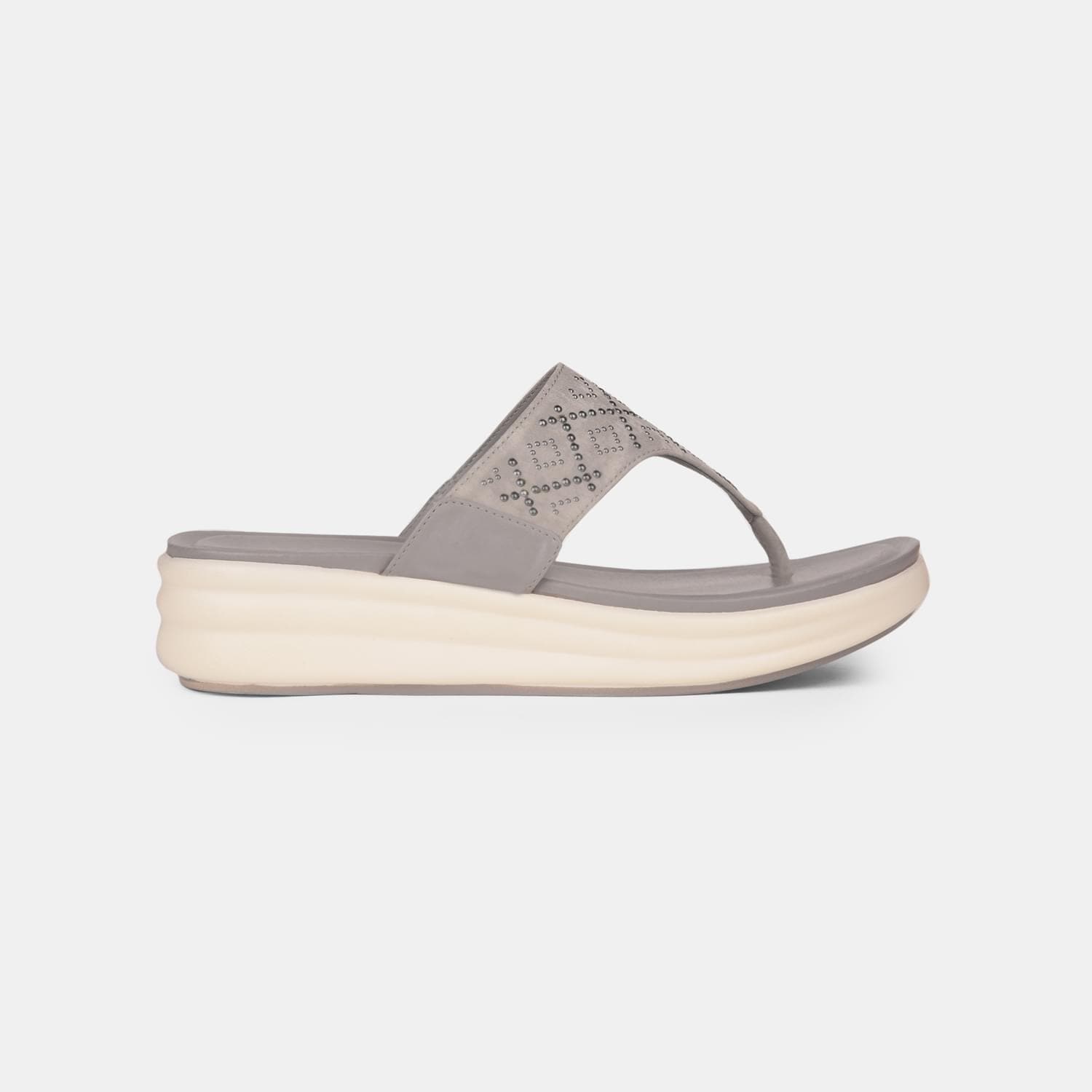 Bata Grey Thongs For Women