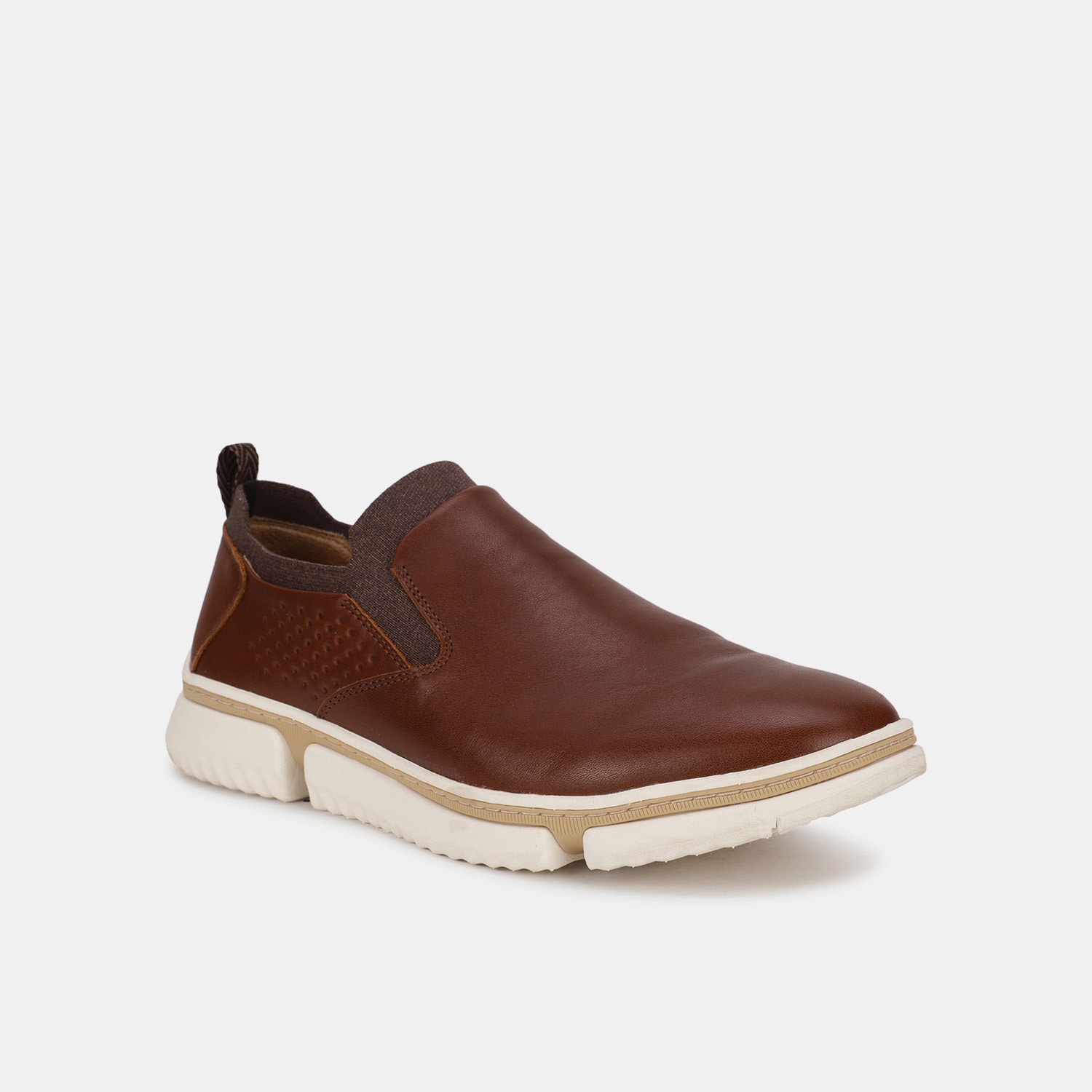 Hush Puppies Tan Slip On Casual Shoes For Men