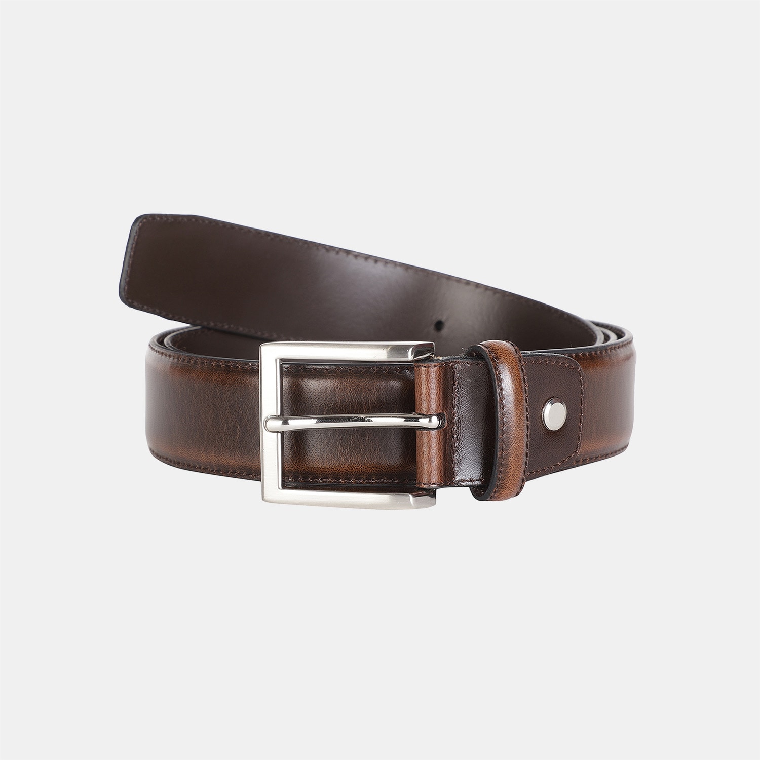 North star brown belt for men