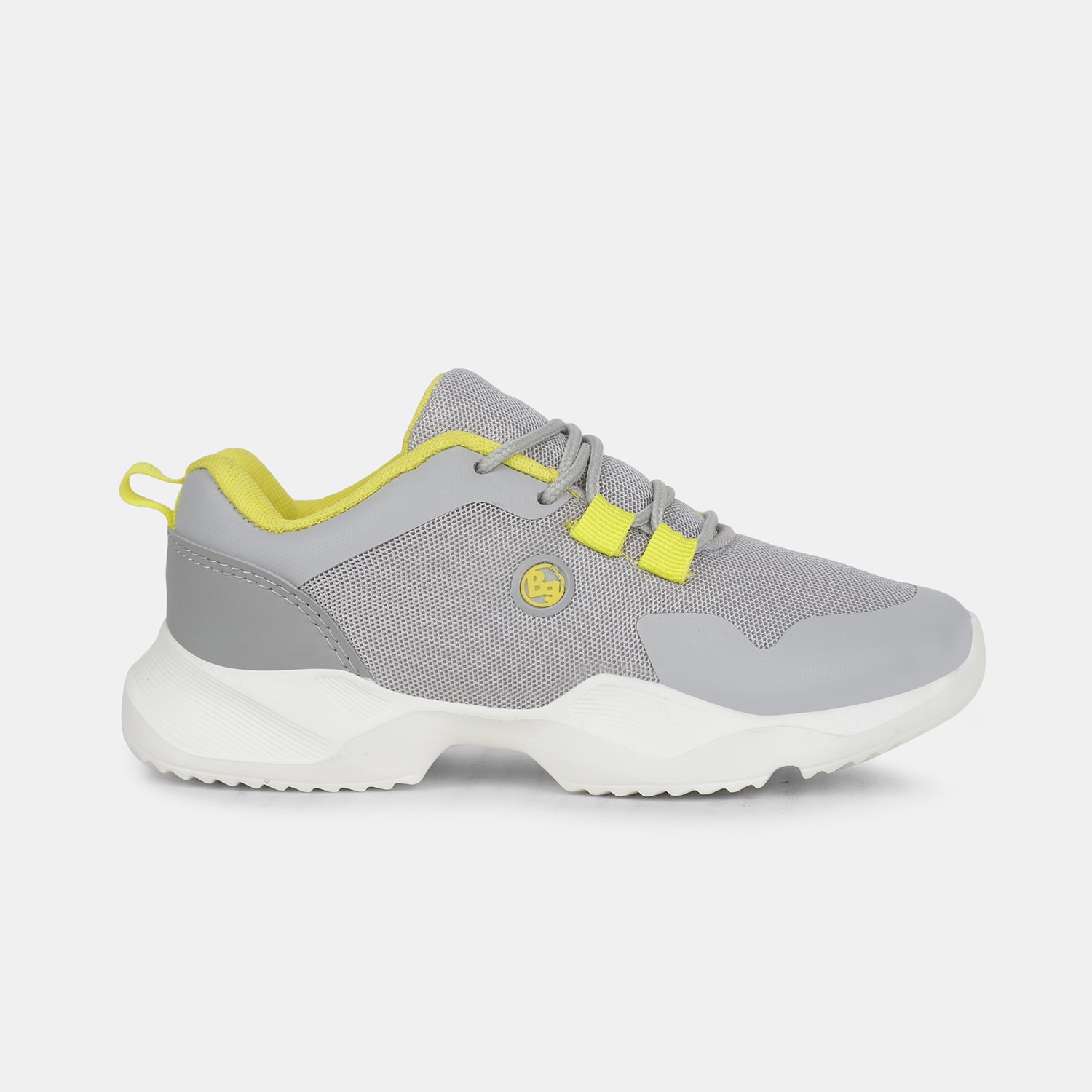 Bubblegummers grey lace-up sneaker shoes for kids