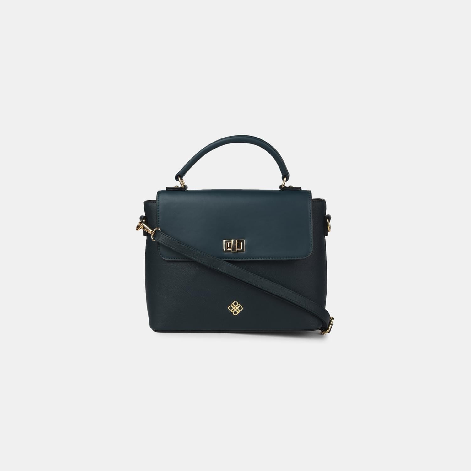 BATA RED LABEL GREEN HAND BAG FOR WOMEN