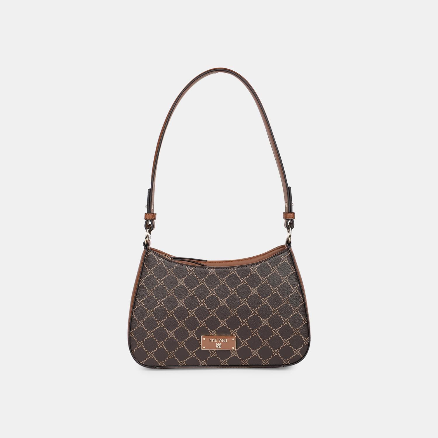 NINE WEST BROWN HAND BAG FOR WOMEN