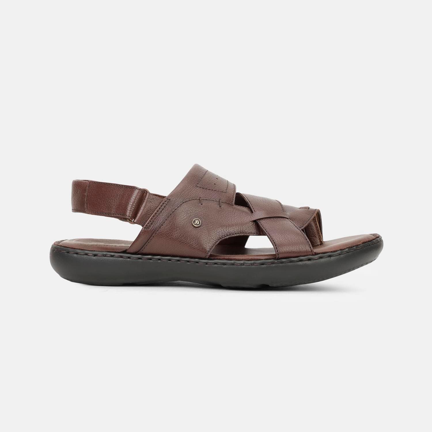 BATA DARK BROWN SANDALS FOR MEN