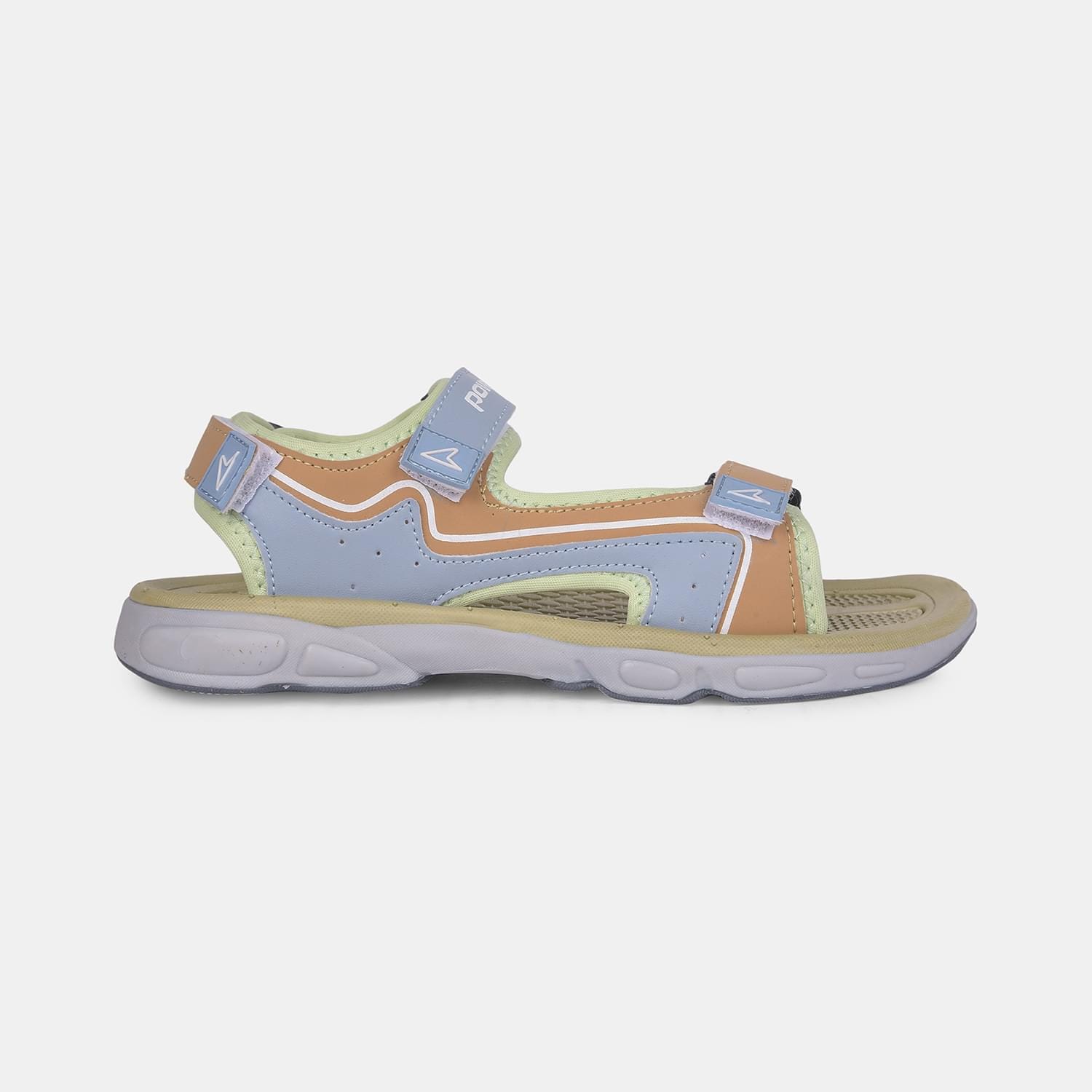 Bata green sporty sandals with velcro closure for kids