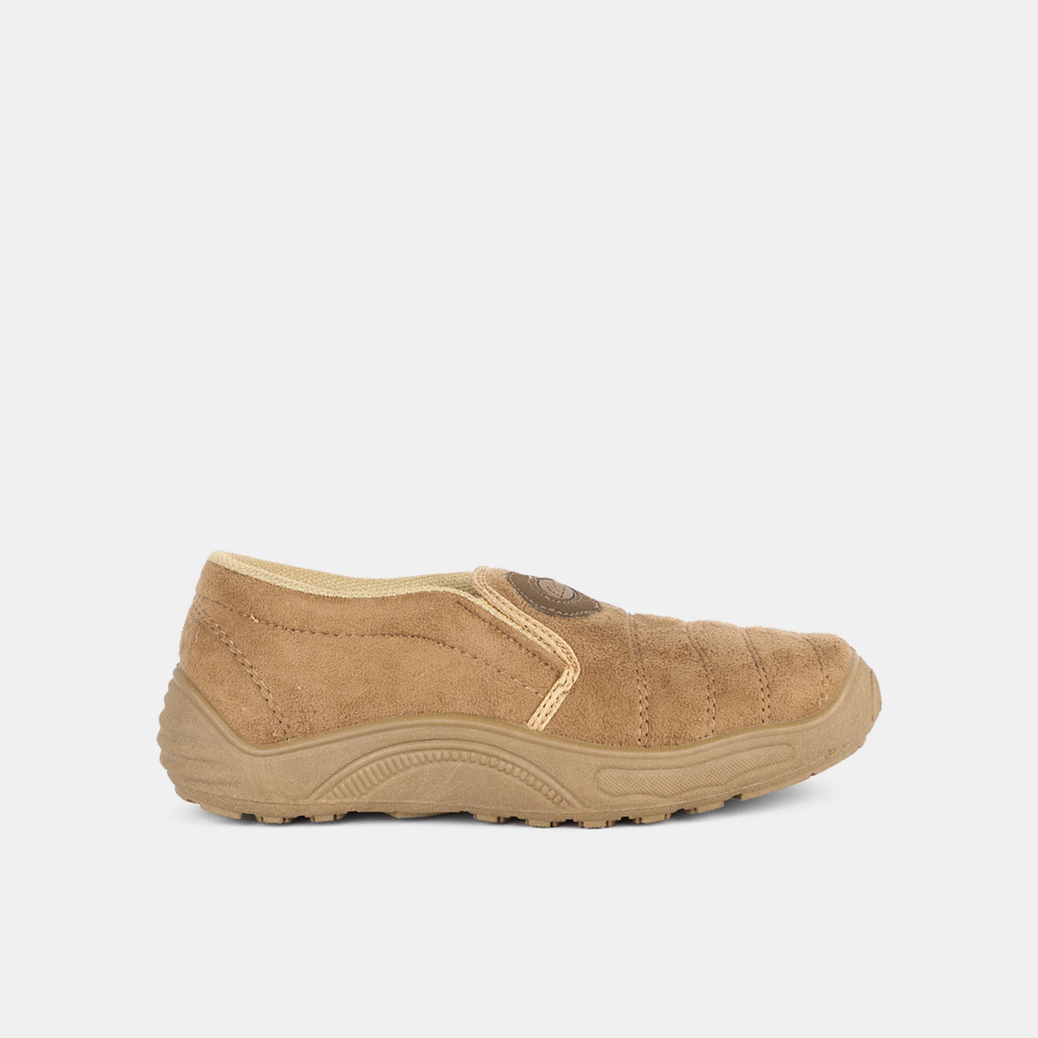 Bata beige woven design casual slip-on shoes for men