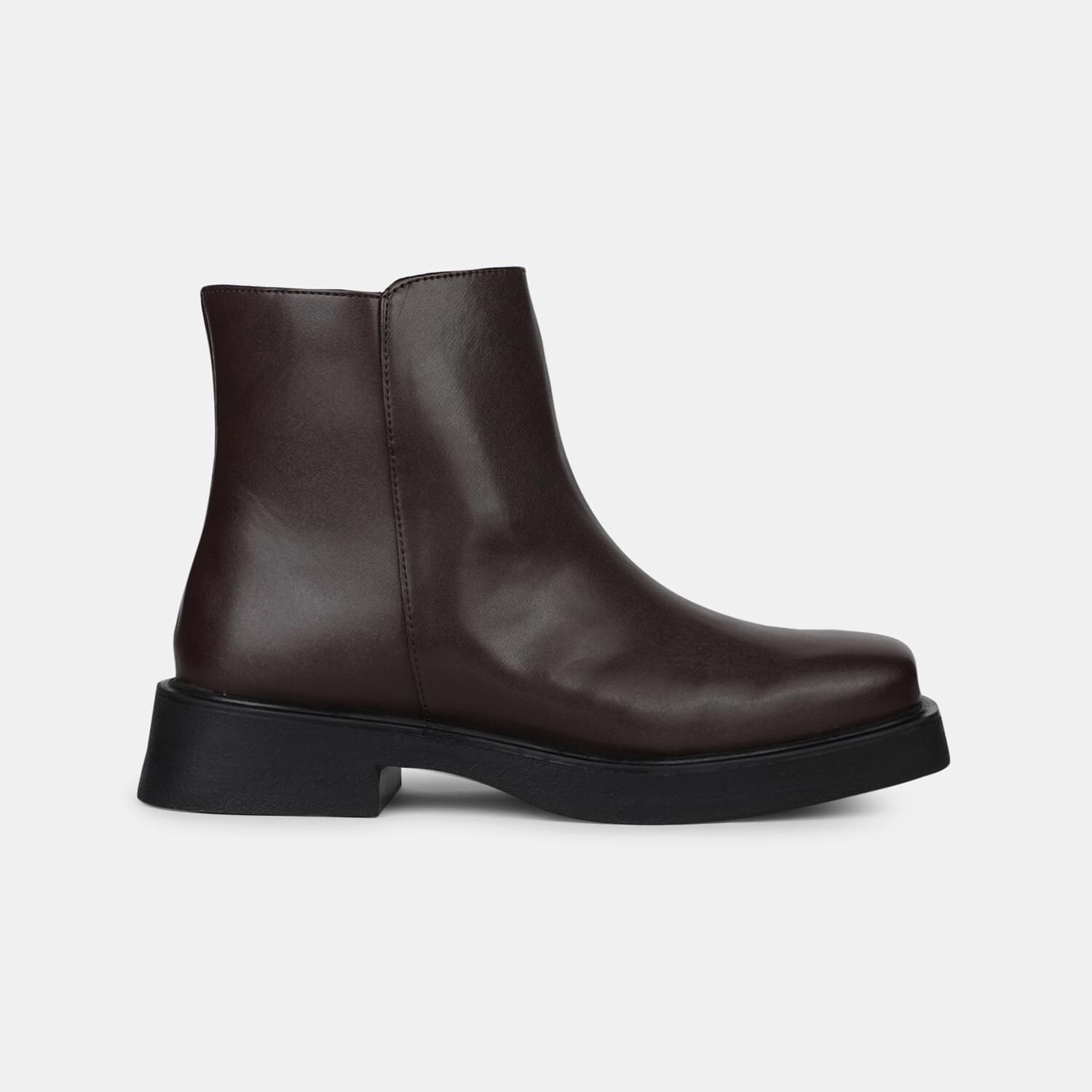 RED LABEL DARK BROWN BOOTS FOR WOMEN