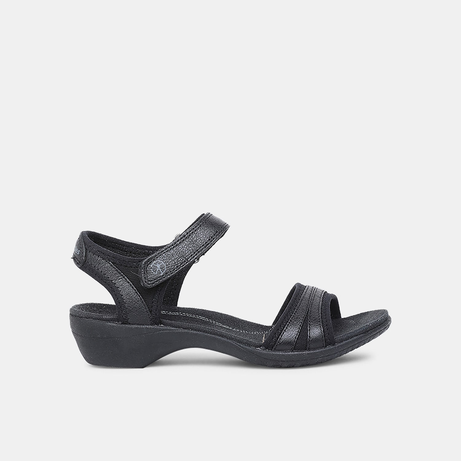 Hush Puppies Black Flat Sandals For Women