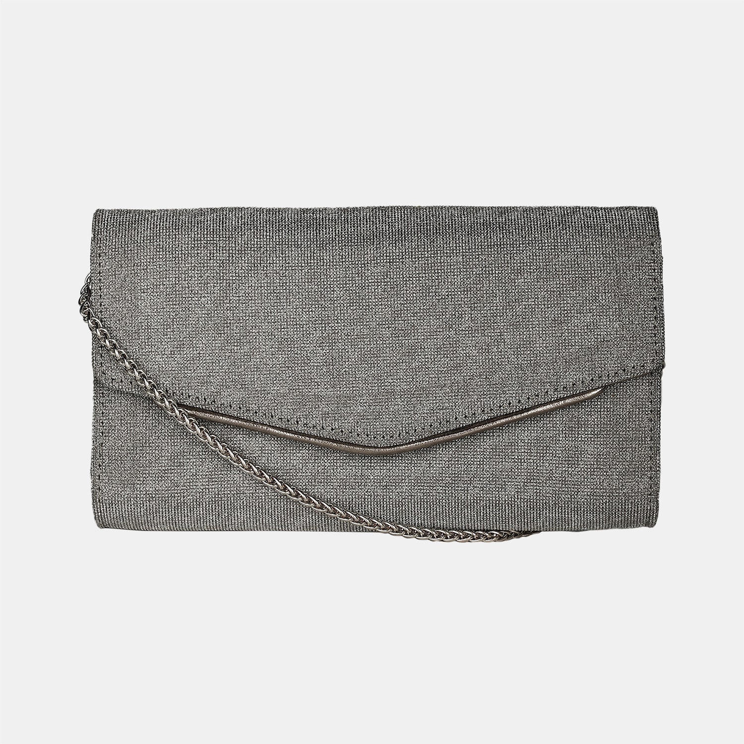 Marie claire grey textured leather handbag for women