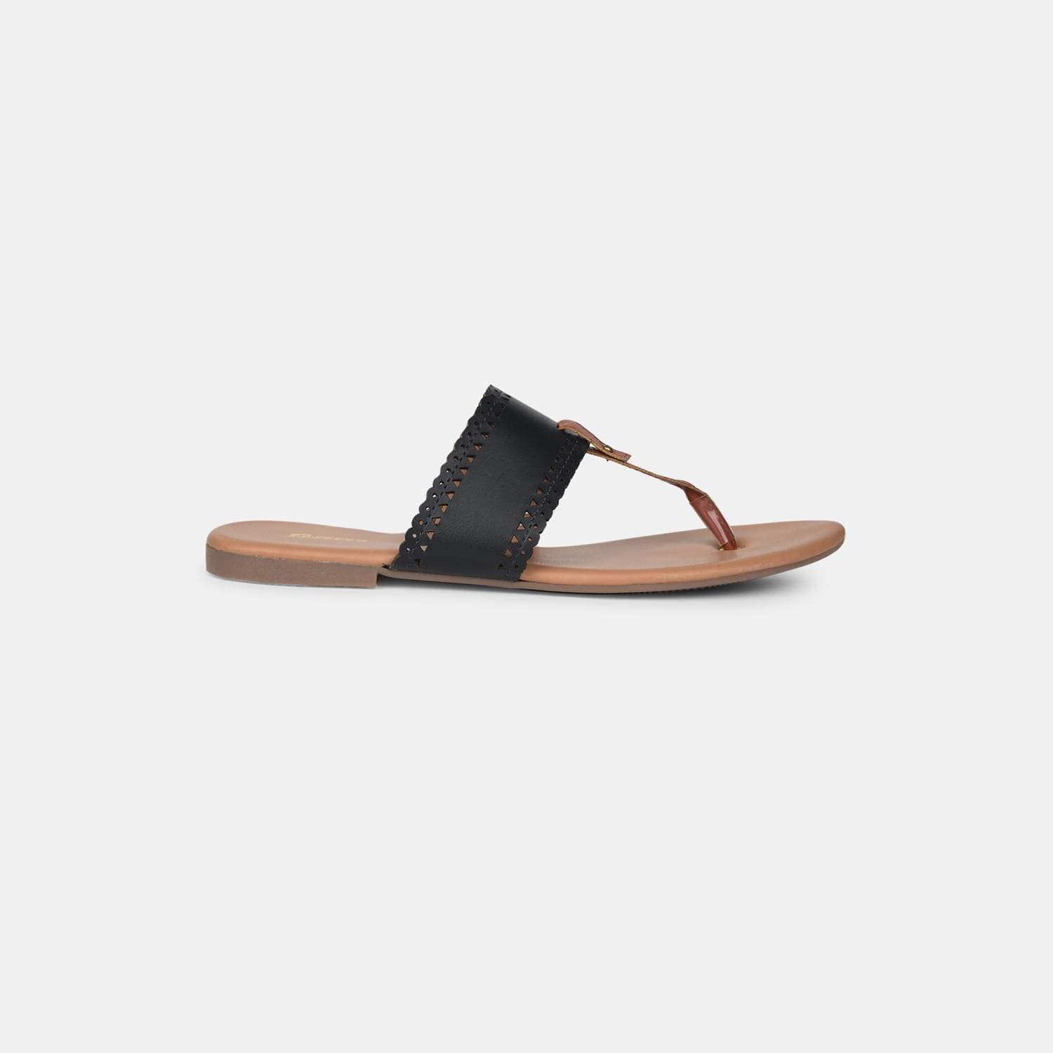 Bata Black Thongs For Women