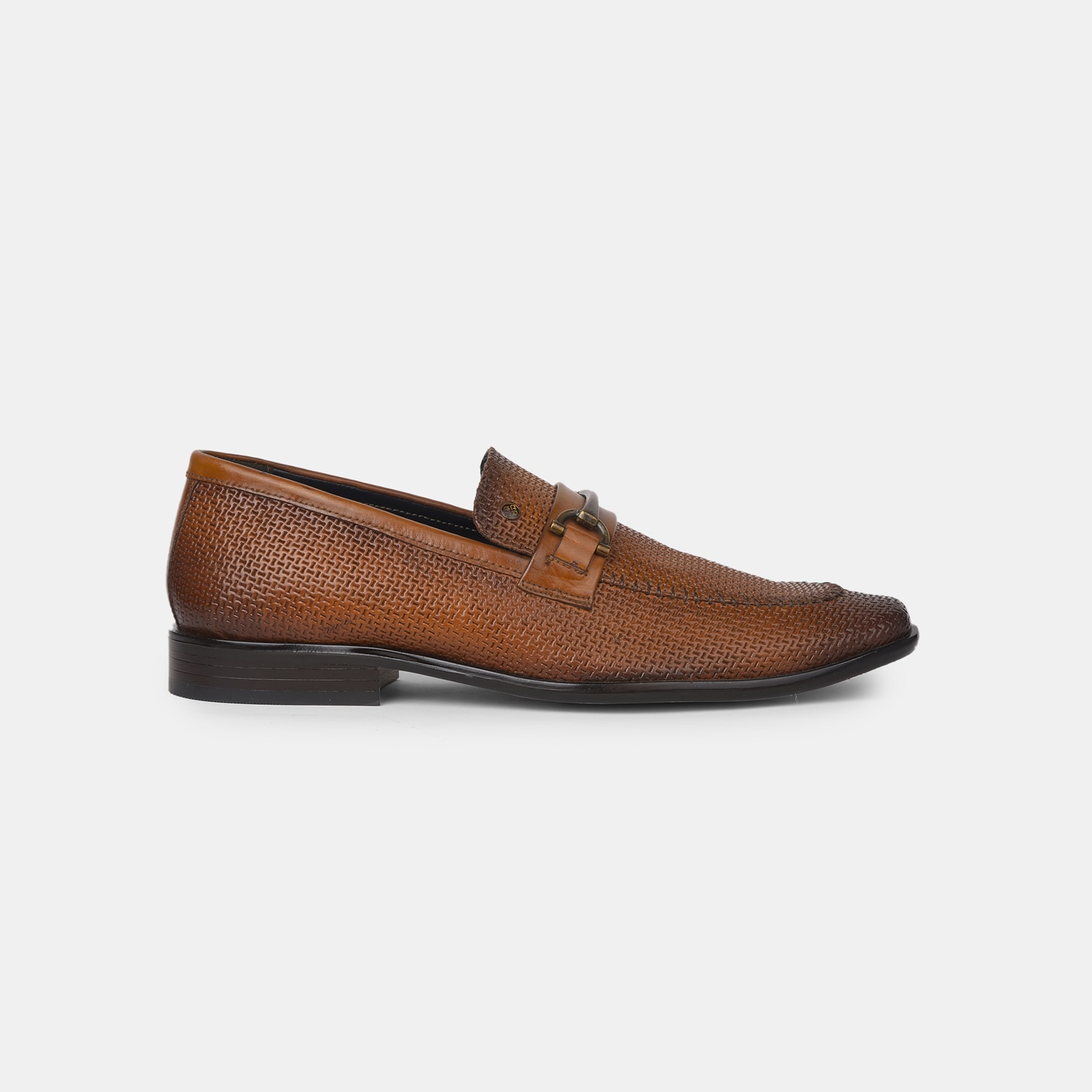 Red Label Tan Slip-On Formal Shoes For Men