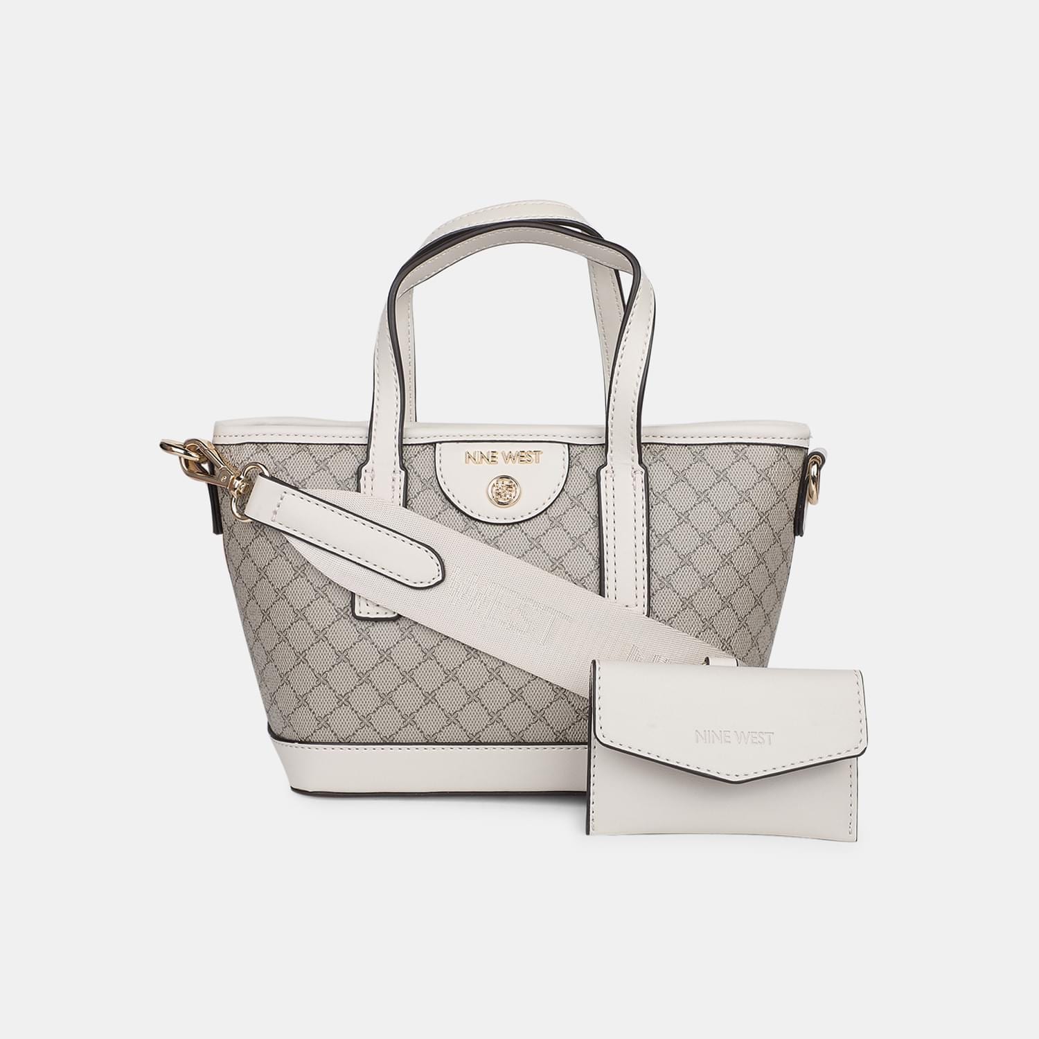 NINE WEST BEIGE HAND BAG FOR WOMEN
