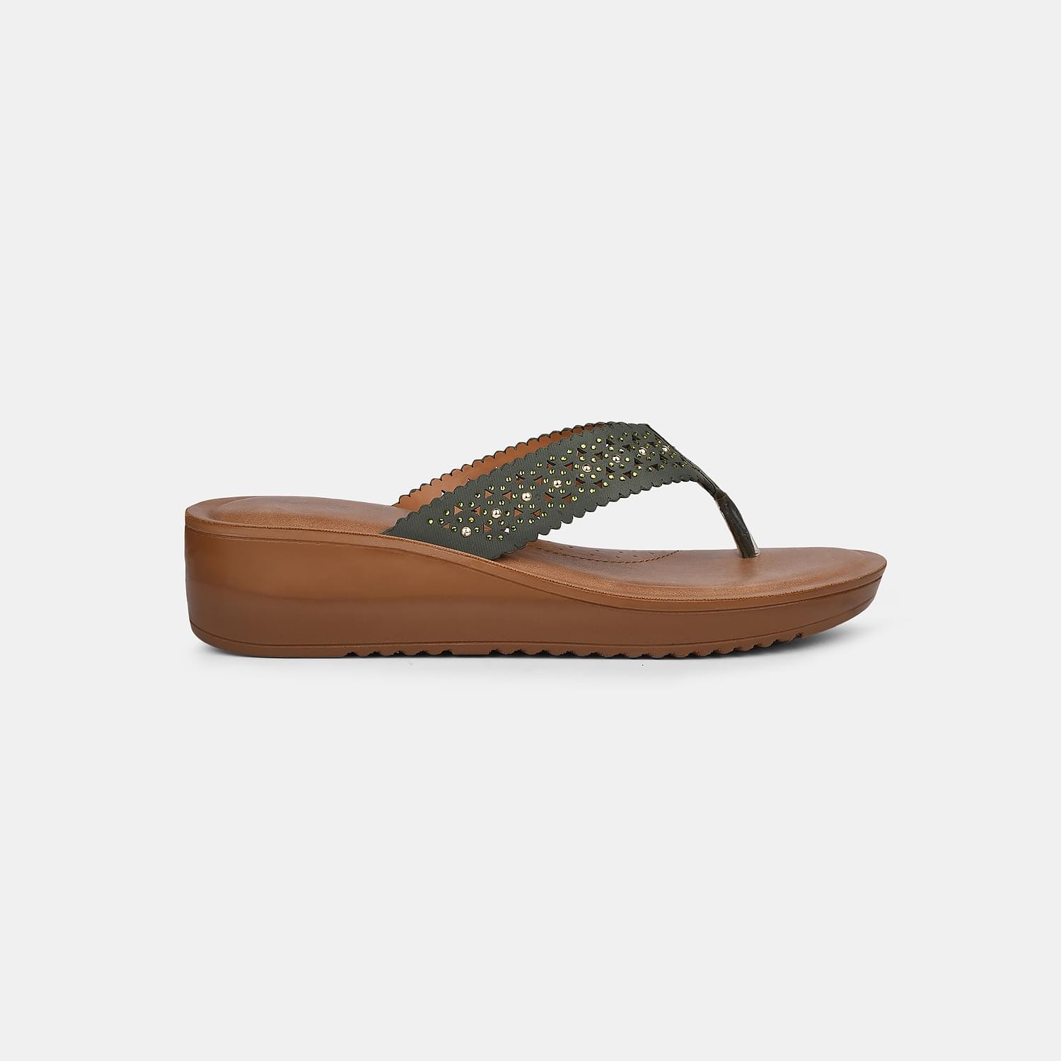 Bata Olive Thongs For Women