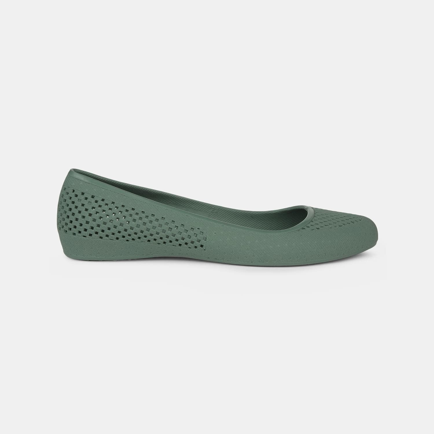 Scholl olive casual ballerina flats for women