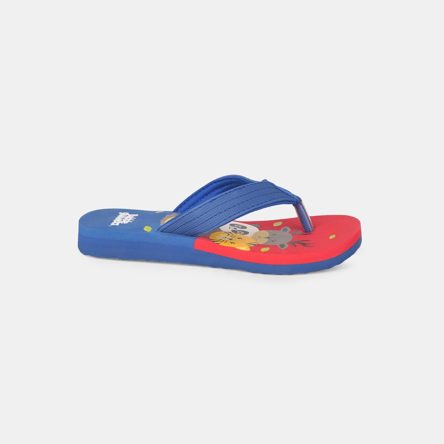 Bubblegummers red printed thong flip flops for kids