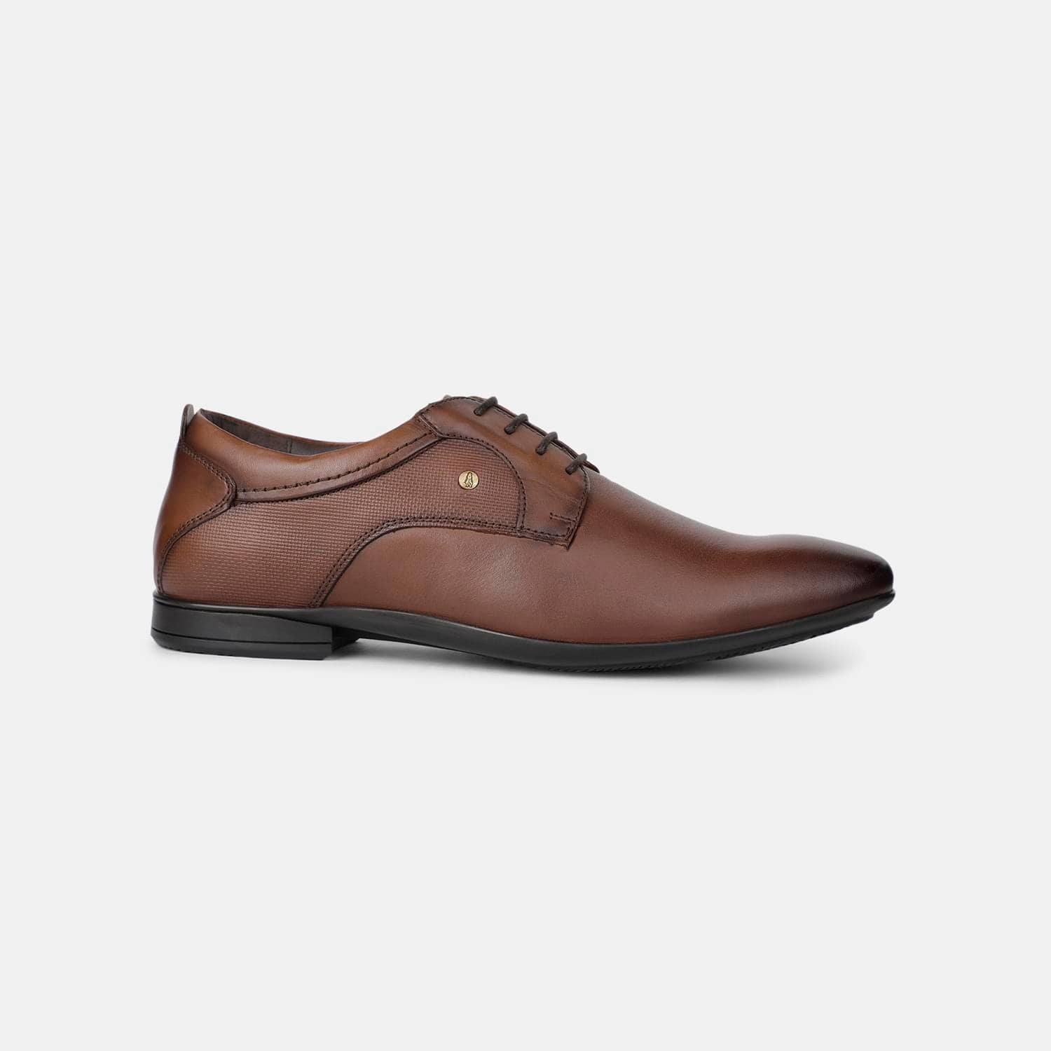 Hush Puppies Brown Derby Formal Shoes For Men