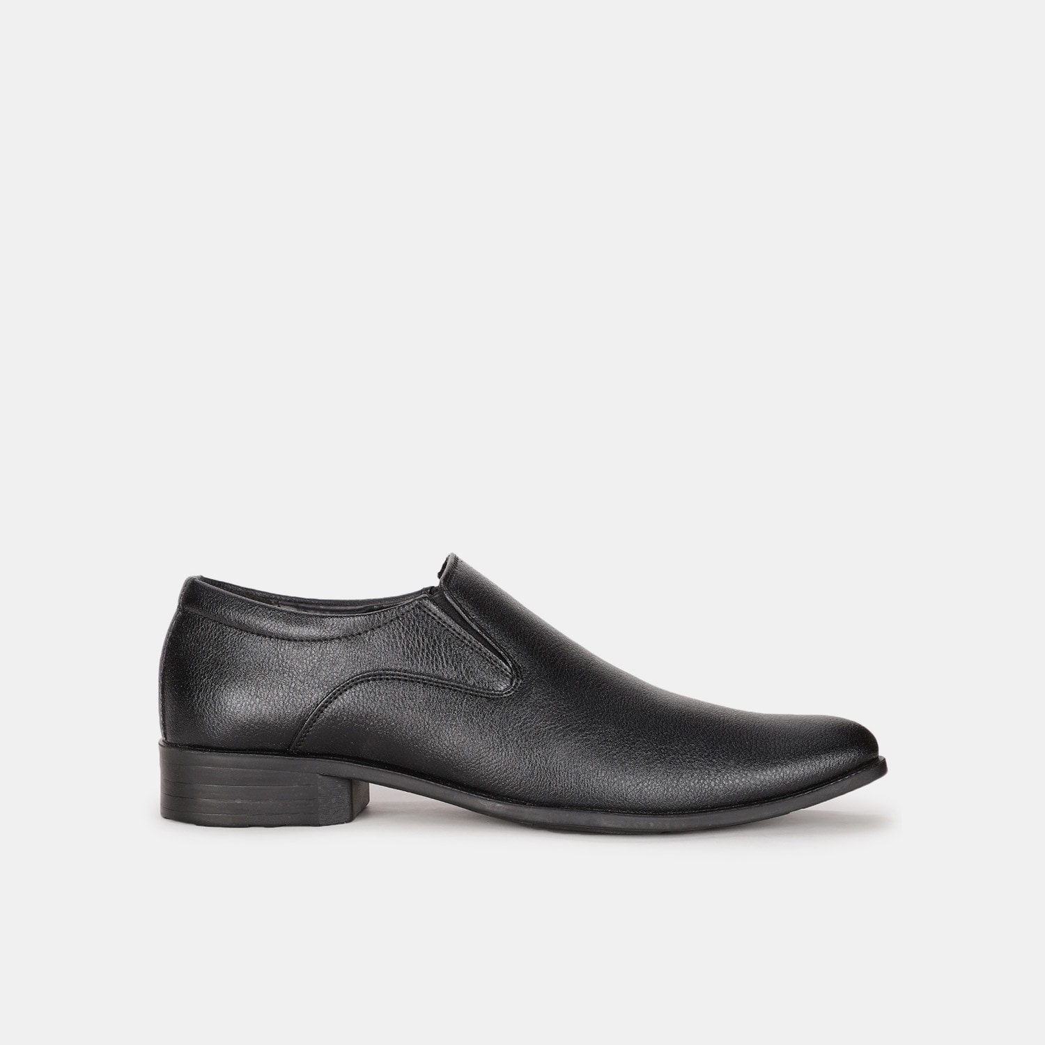 Bata black formal slip-on shoes for men
