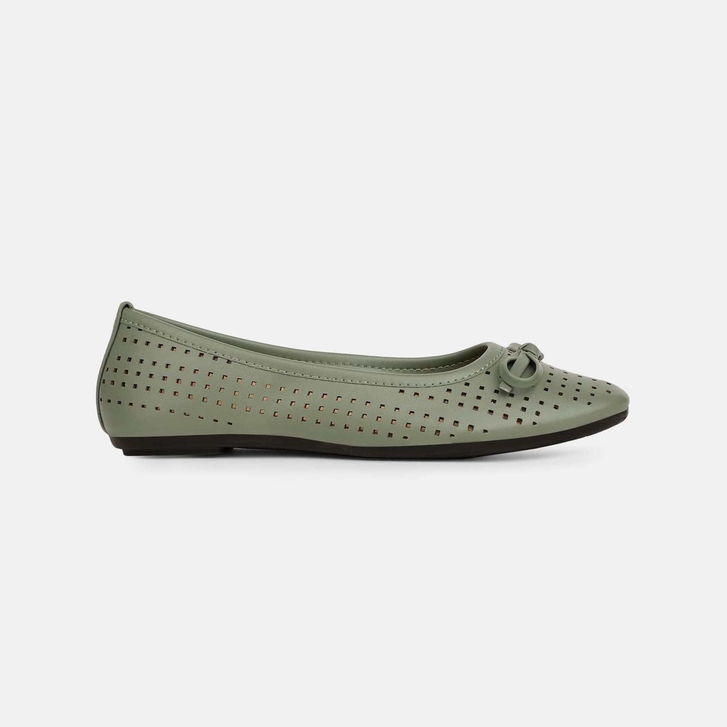 BATA GREEN BALLERINA FOR WOMEN