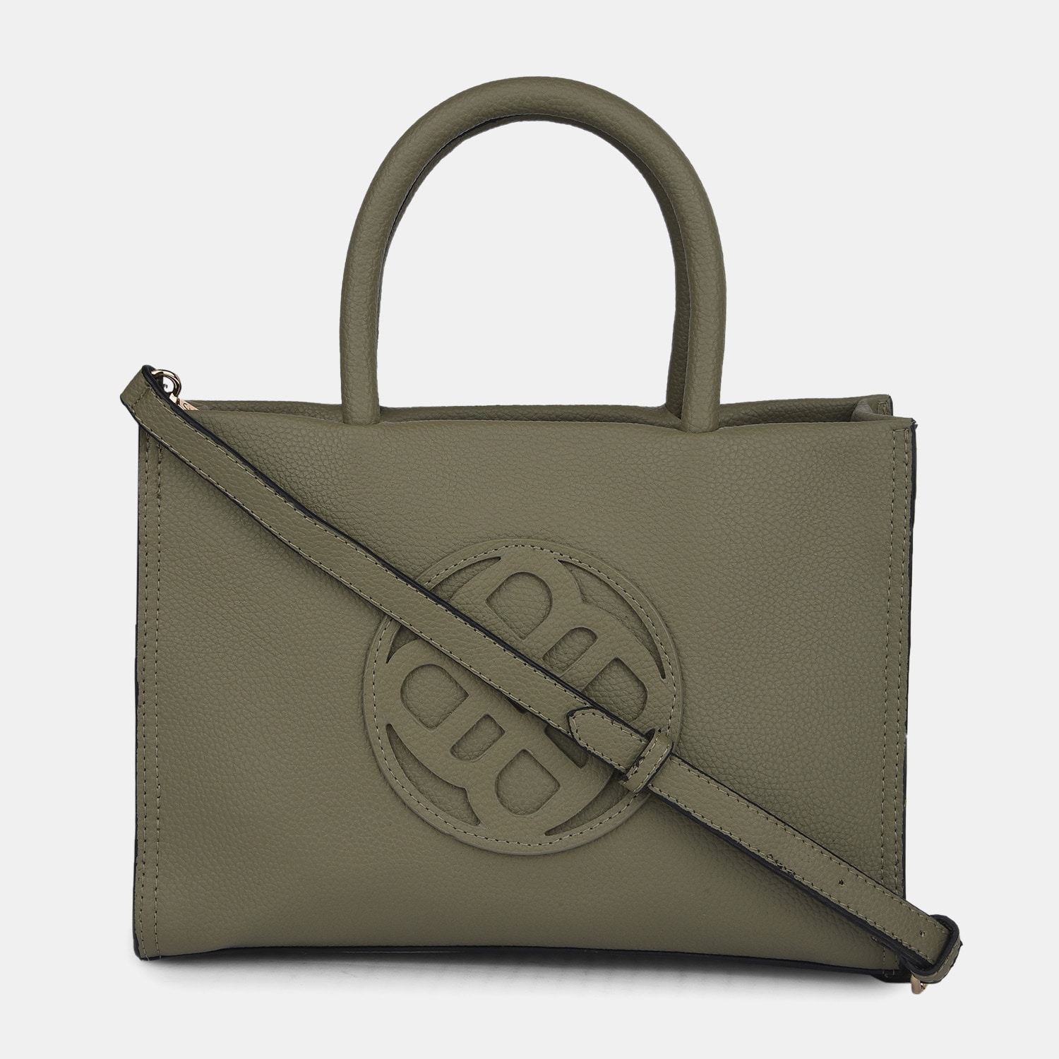 Bata Red Label Light Green Handbag For Women