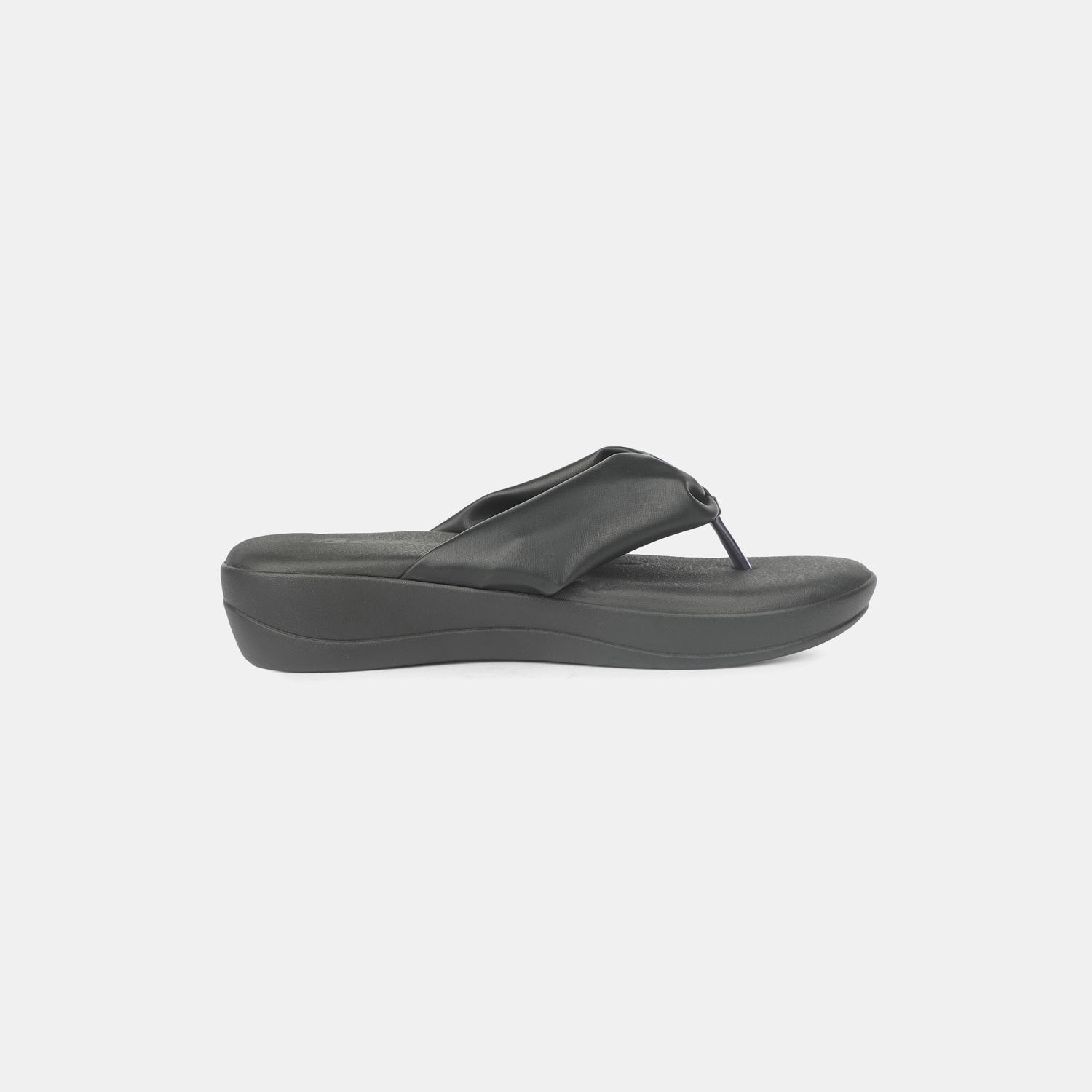 Bata Black Thong For Women
