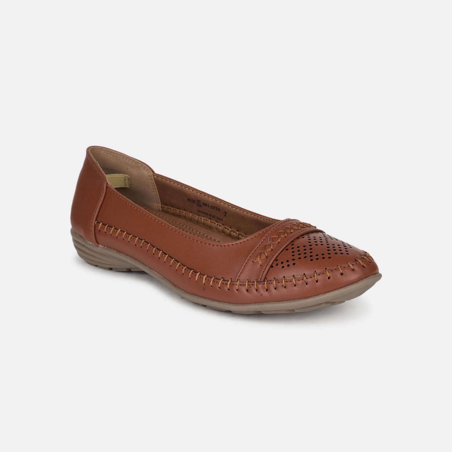 Bata light brown formal moccasins for women