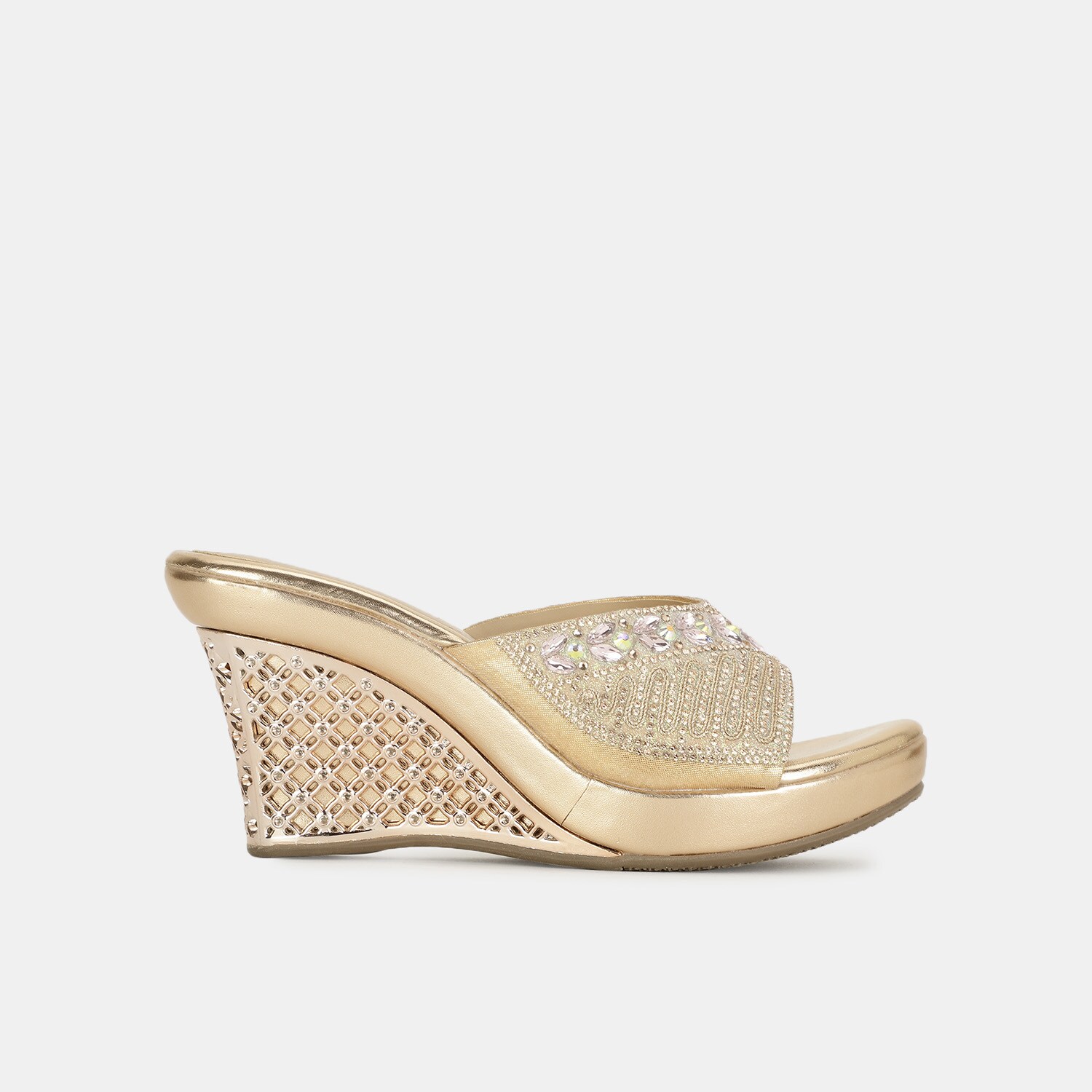 Red Label Rose Gold Mules for Women