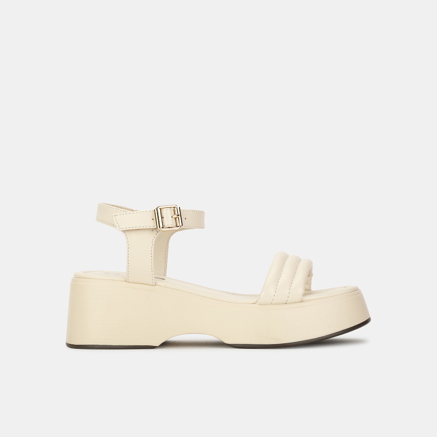 Bata red label beige open toe mid-heel sandals for women