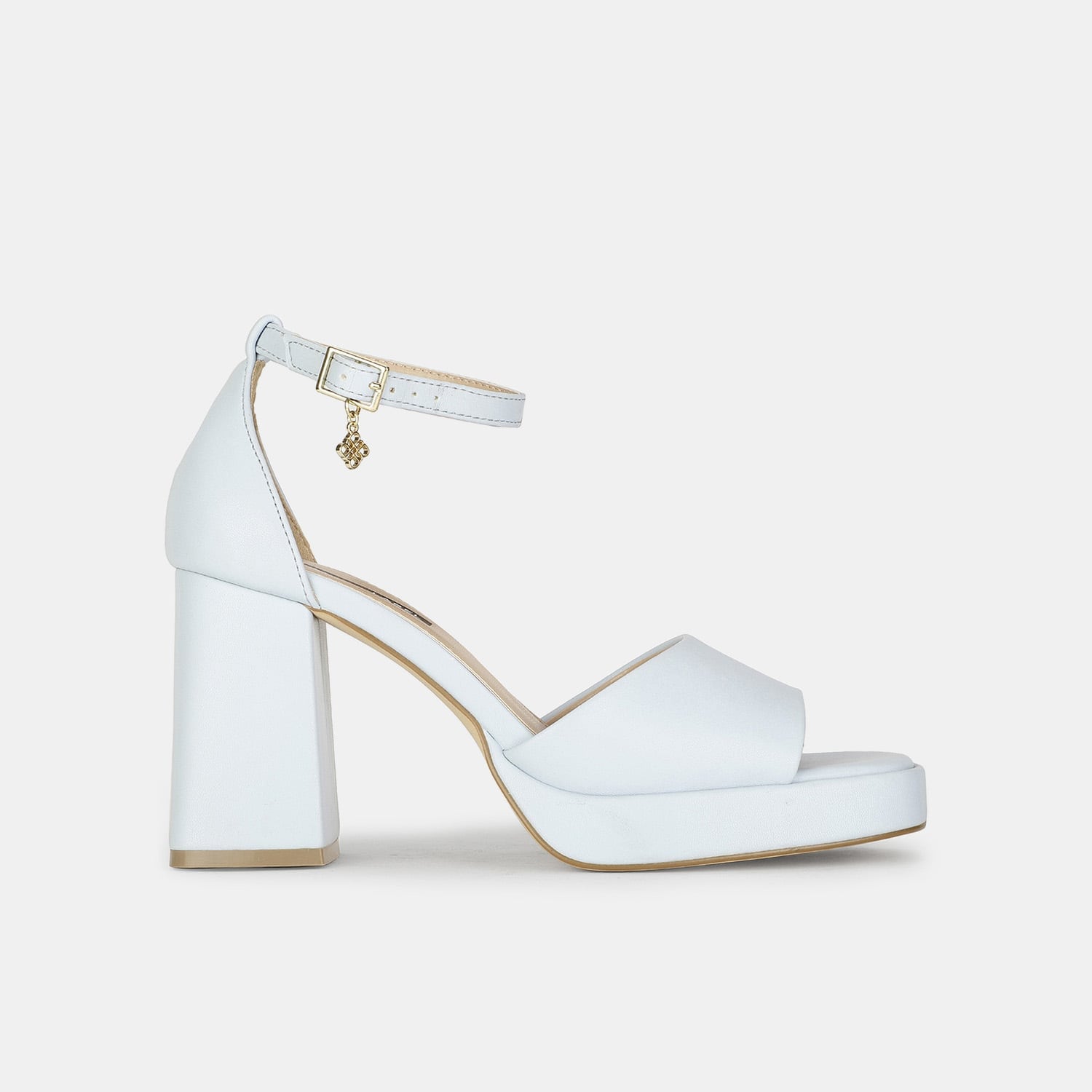Bata red label light blue block heel sandals for women