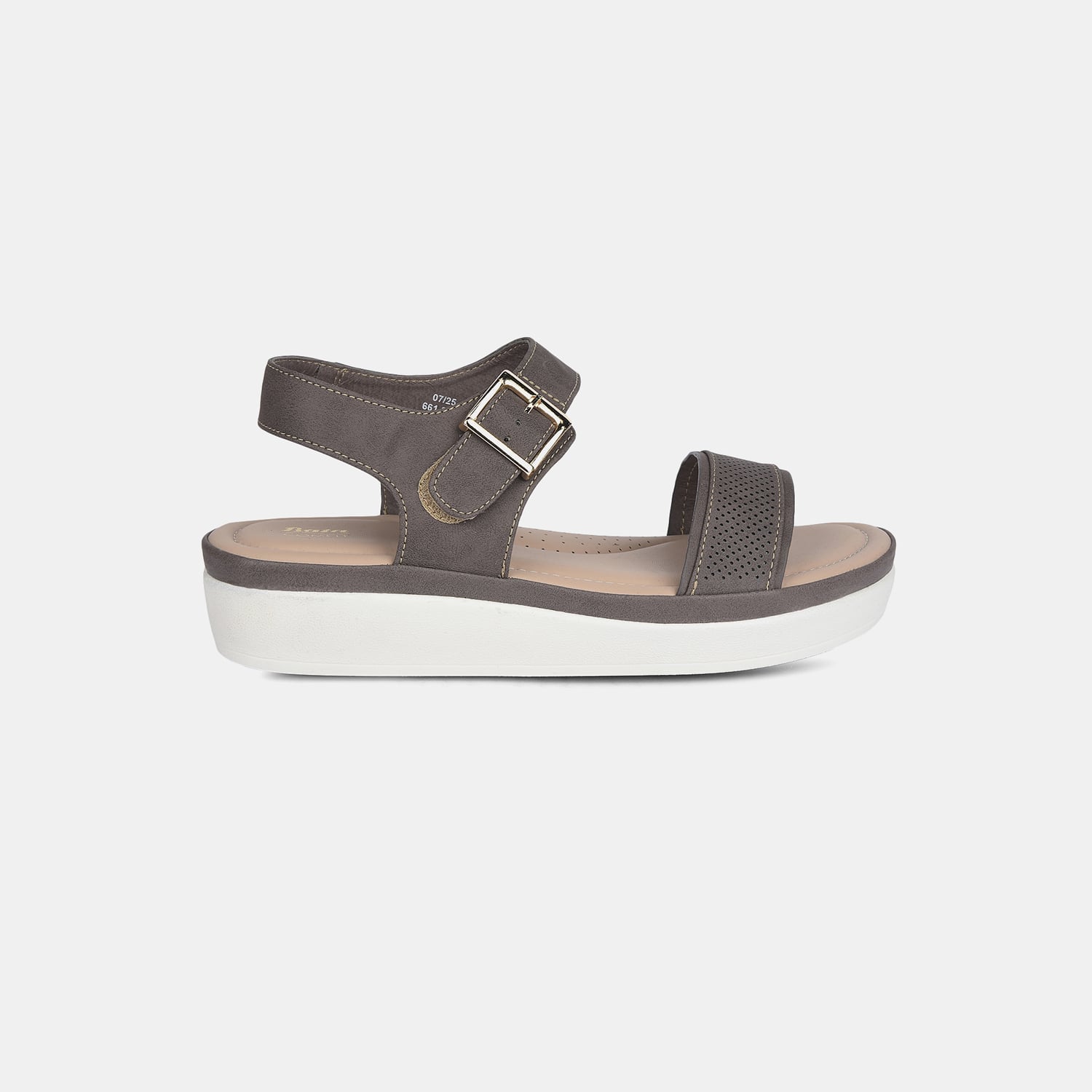 Bata Comfit Grey Sandals For Women