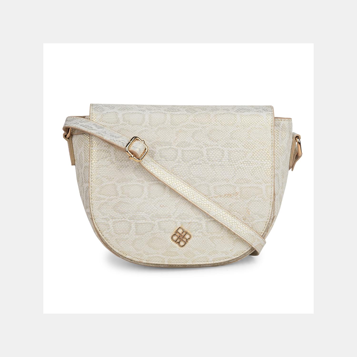 BATA RED LABEL BEIGE HAND BAG FOR WOMEN