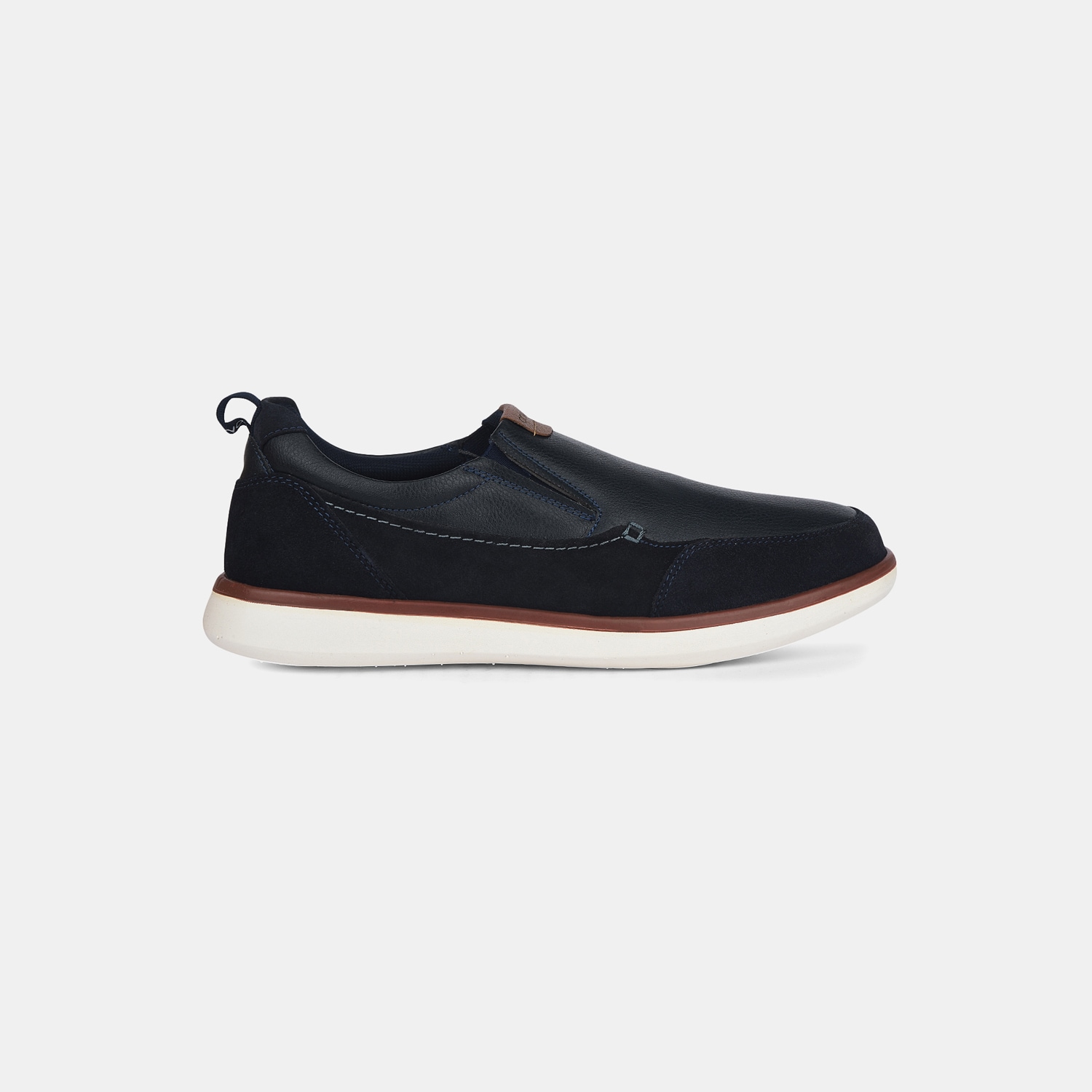 Bata Comfit Navy Casual Slip-On Shoes For Men