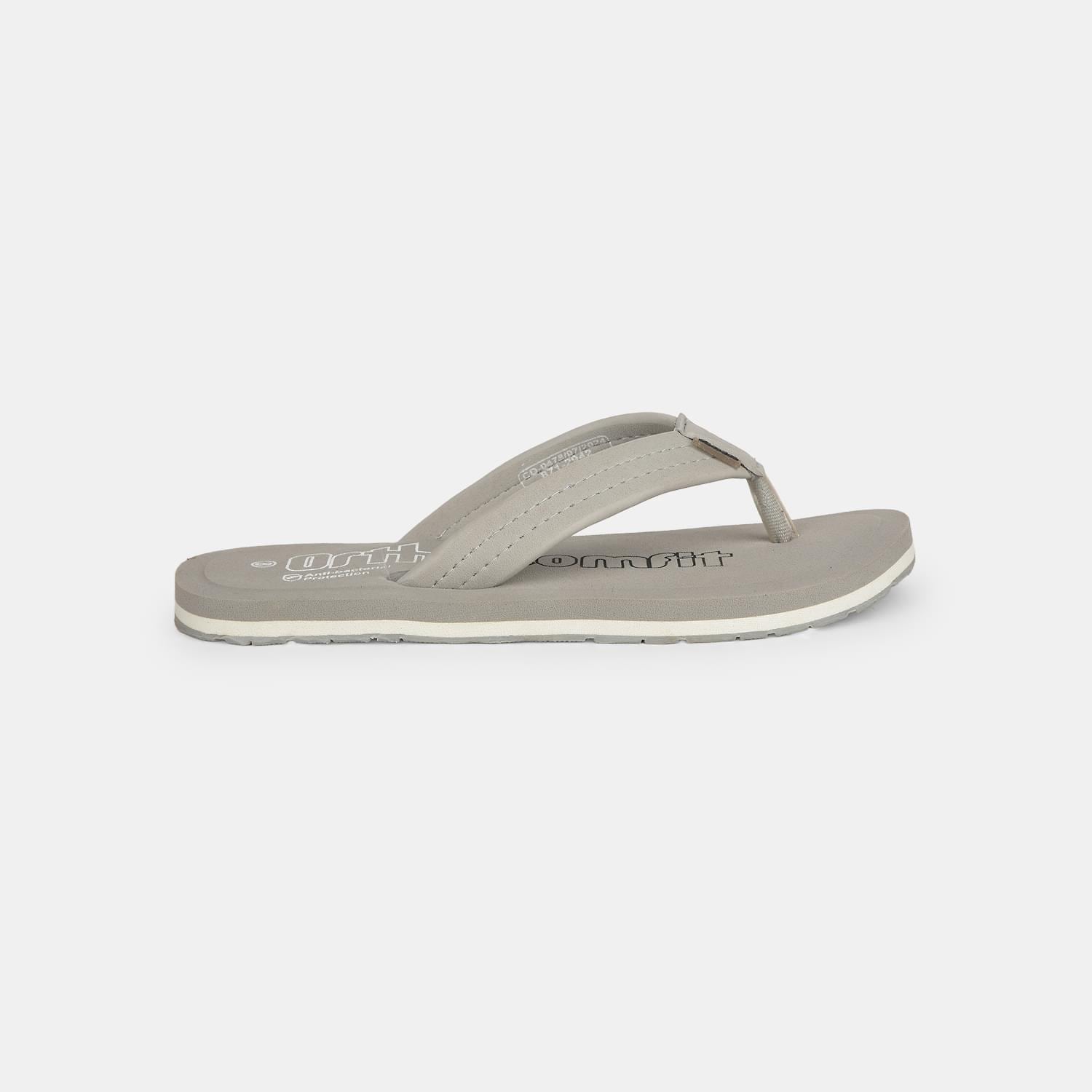 Bata Sunshine Grey Flip Flops for Men