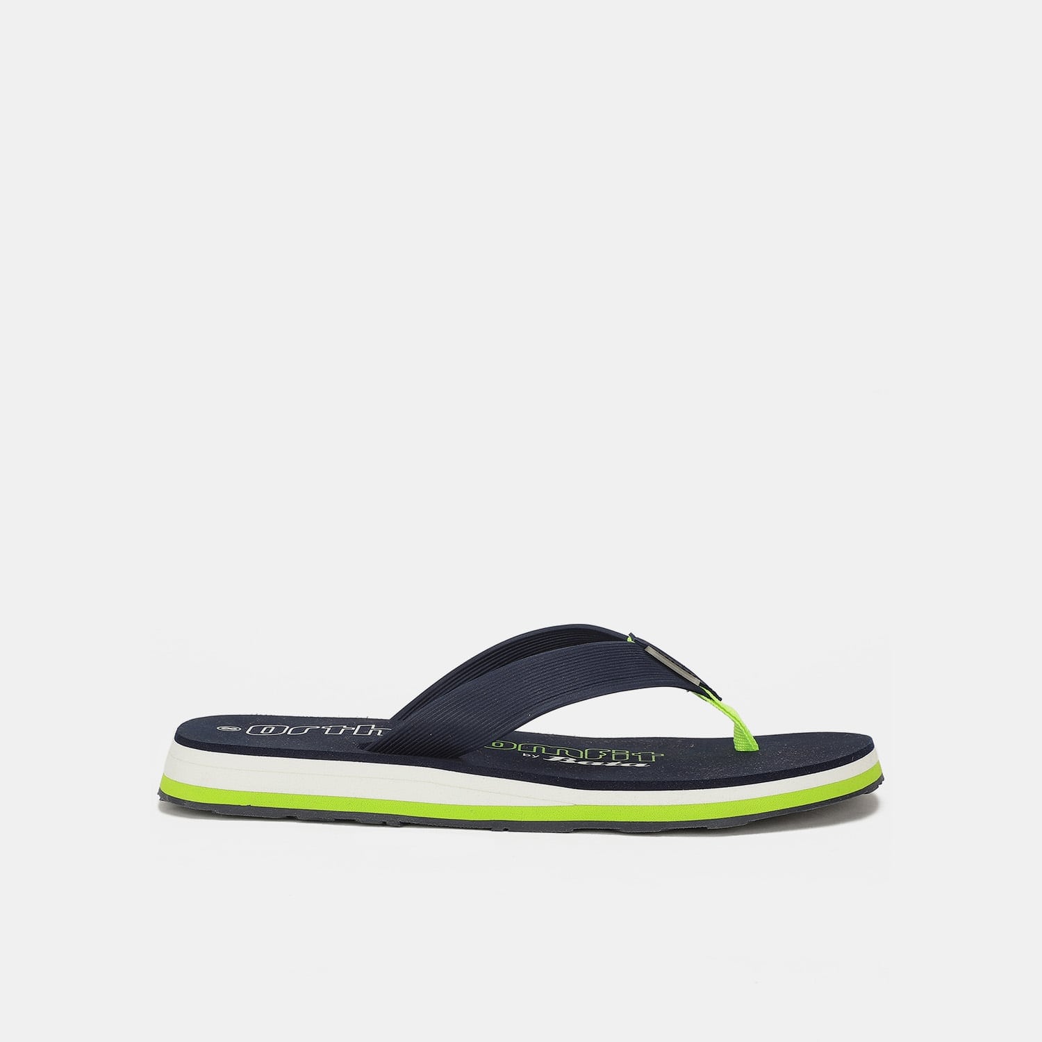 Bata sunshine navy flip-flops for men