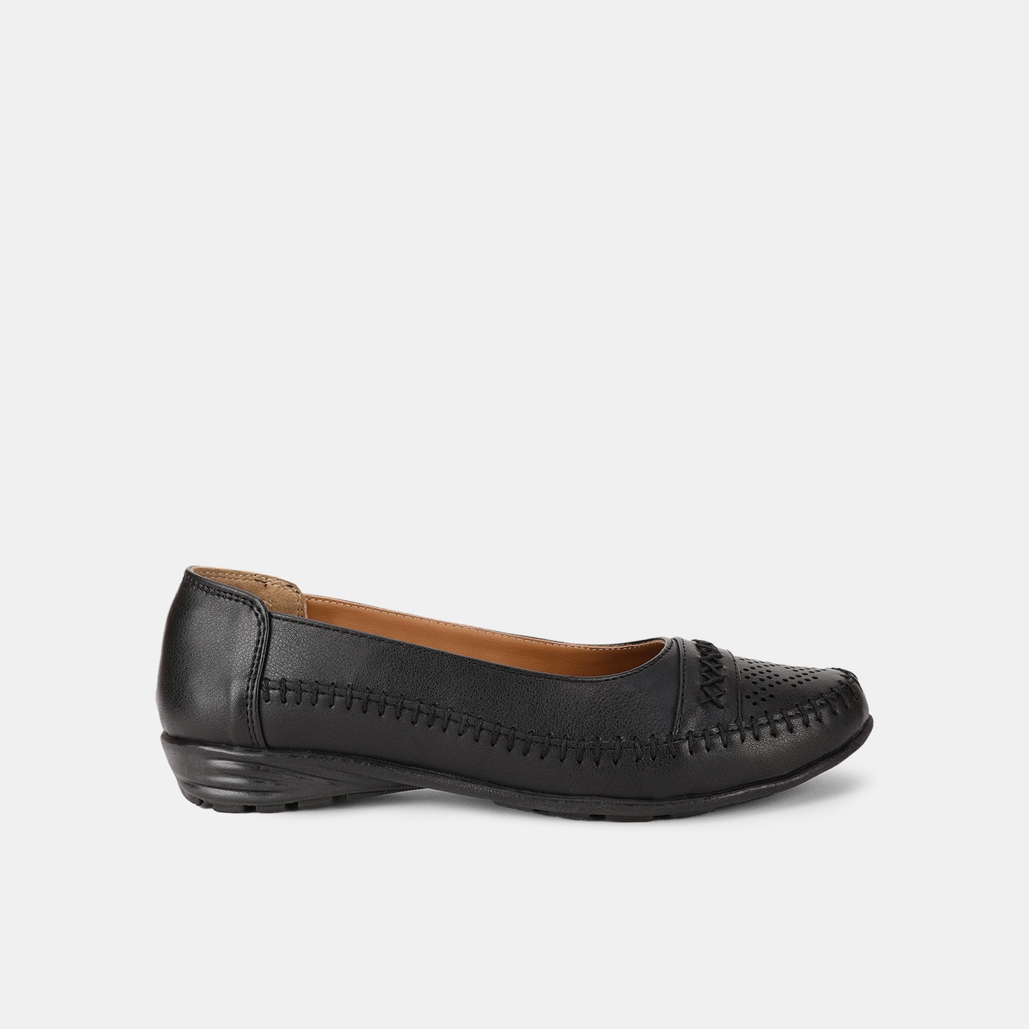 Bata Black Ballerina For Women