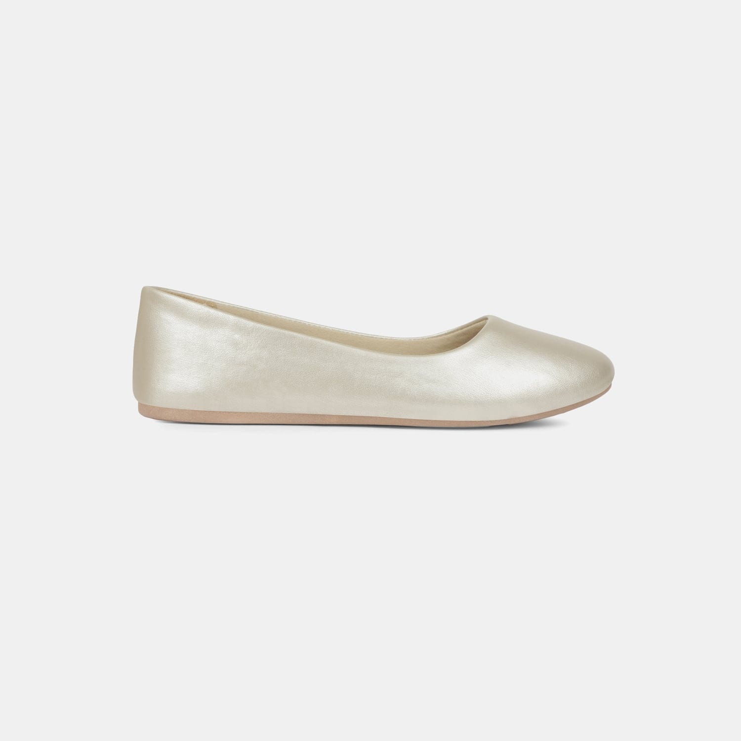 Bata Gold Ballerina For Women