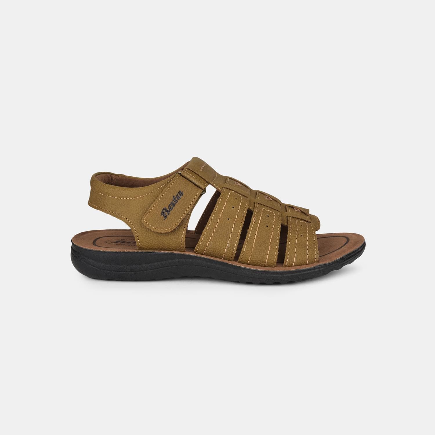 Bata brown casual fishermen-style sandals for men