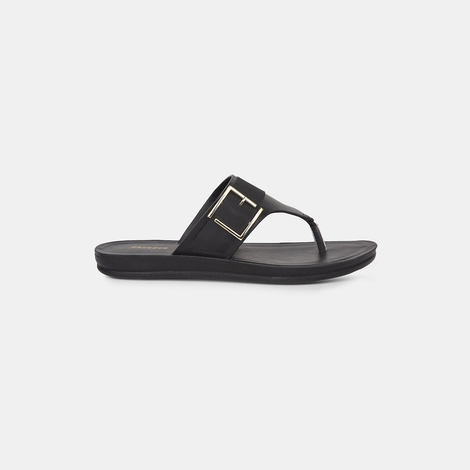 Bata Black Thongs For Women