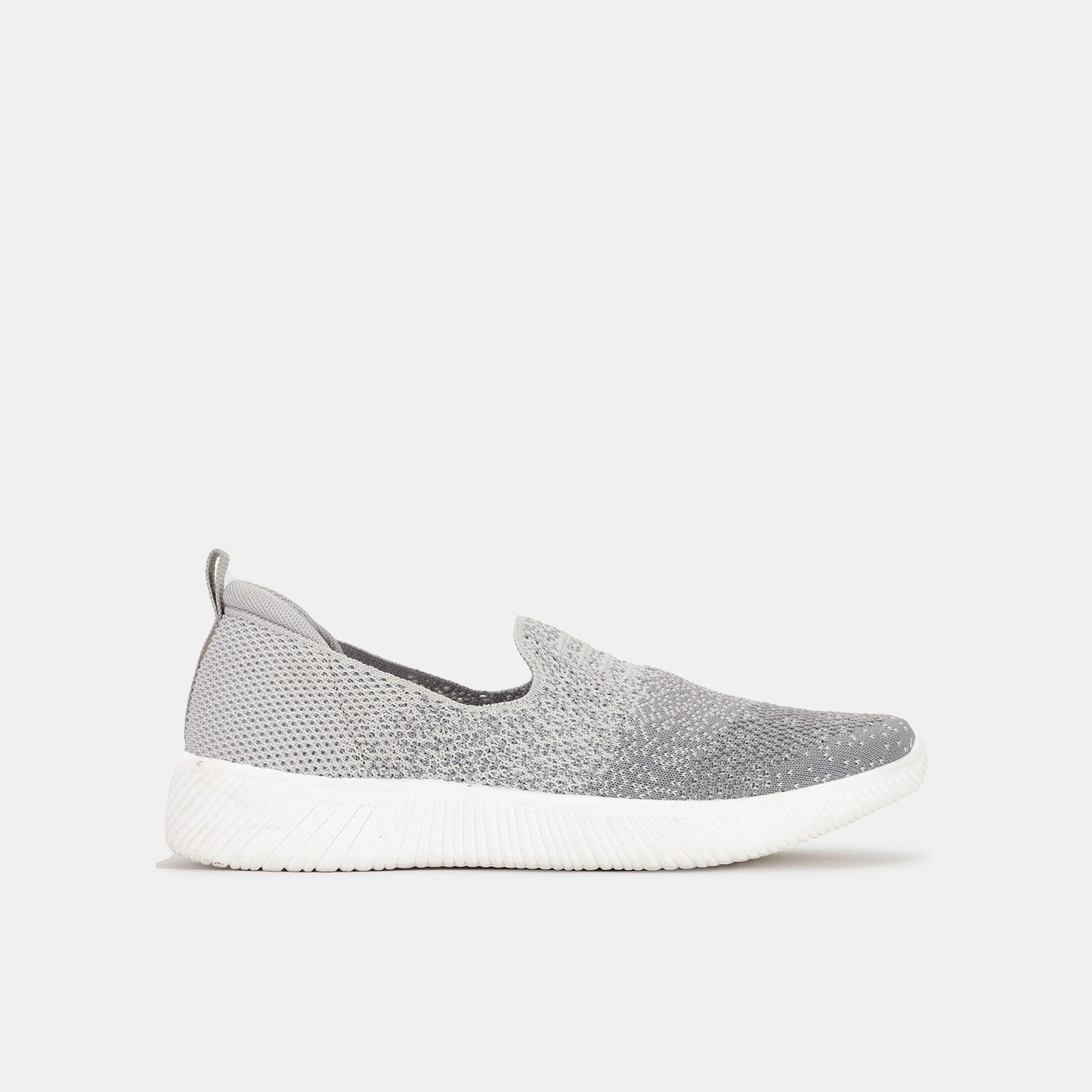 Bata grey textile slip-on sneakers for women