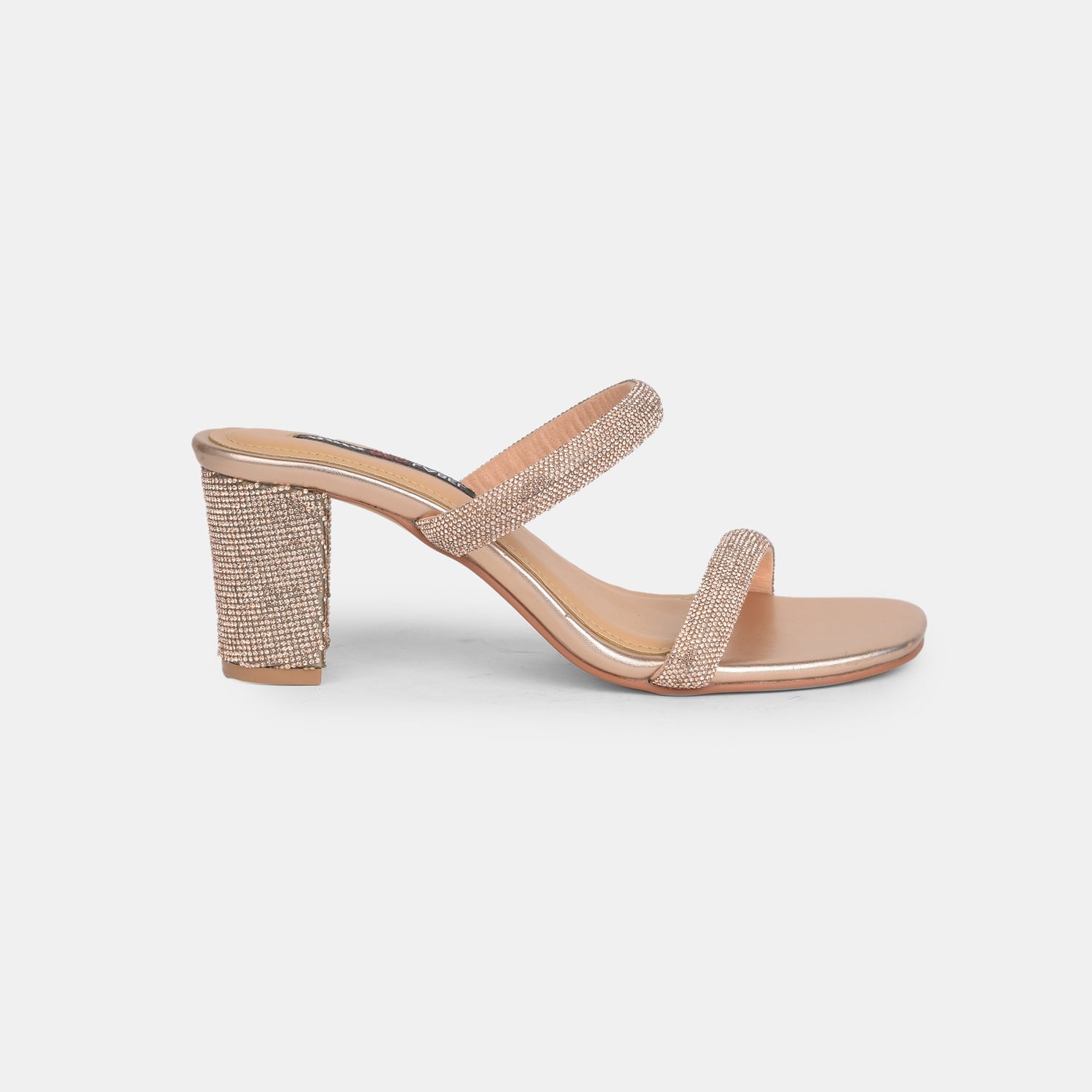 Red Label Gold Mules For Women