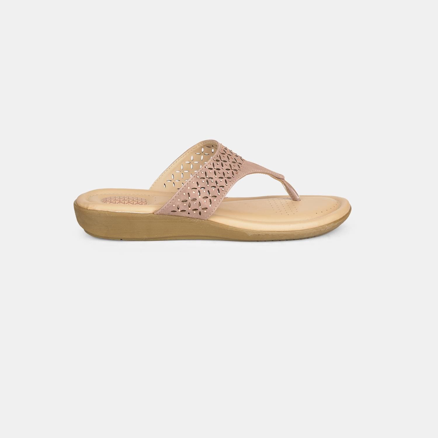 Bata comfit pink thong slippers for women