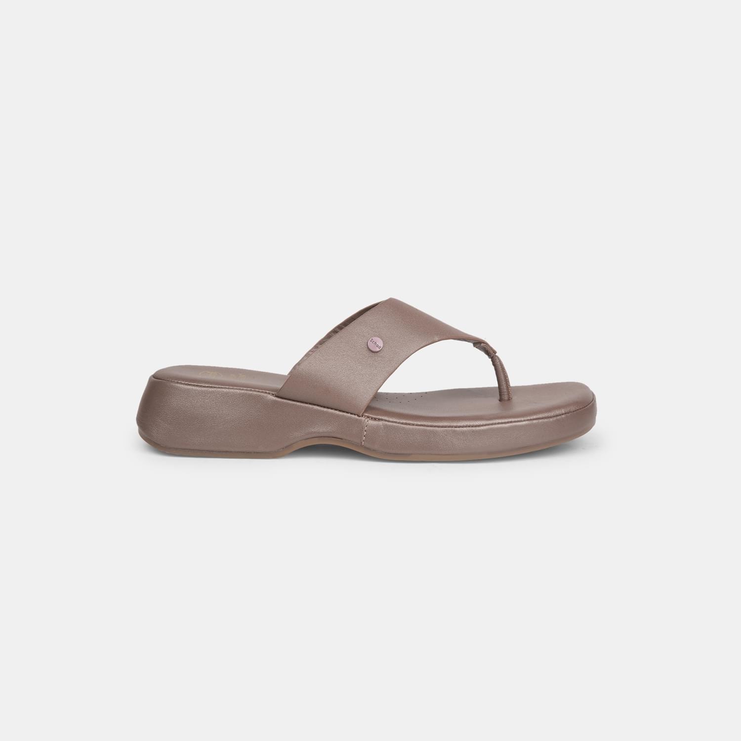 SCHOLL ROSE GOLD THONG FOR WOMEN
