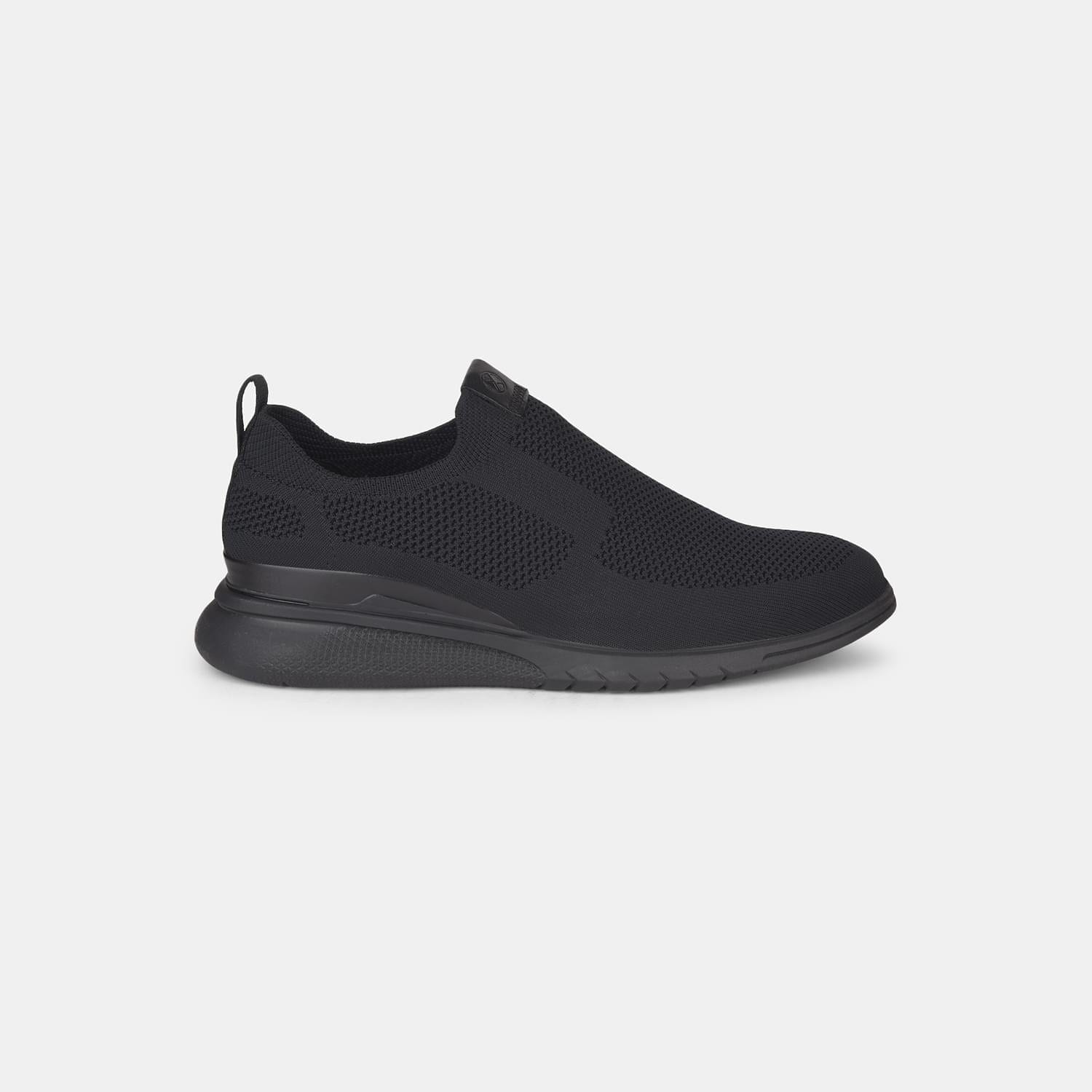 Hush Puppies Black Slip On Casual Shoes For Men