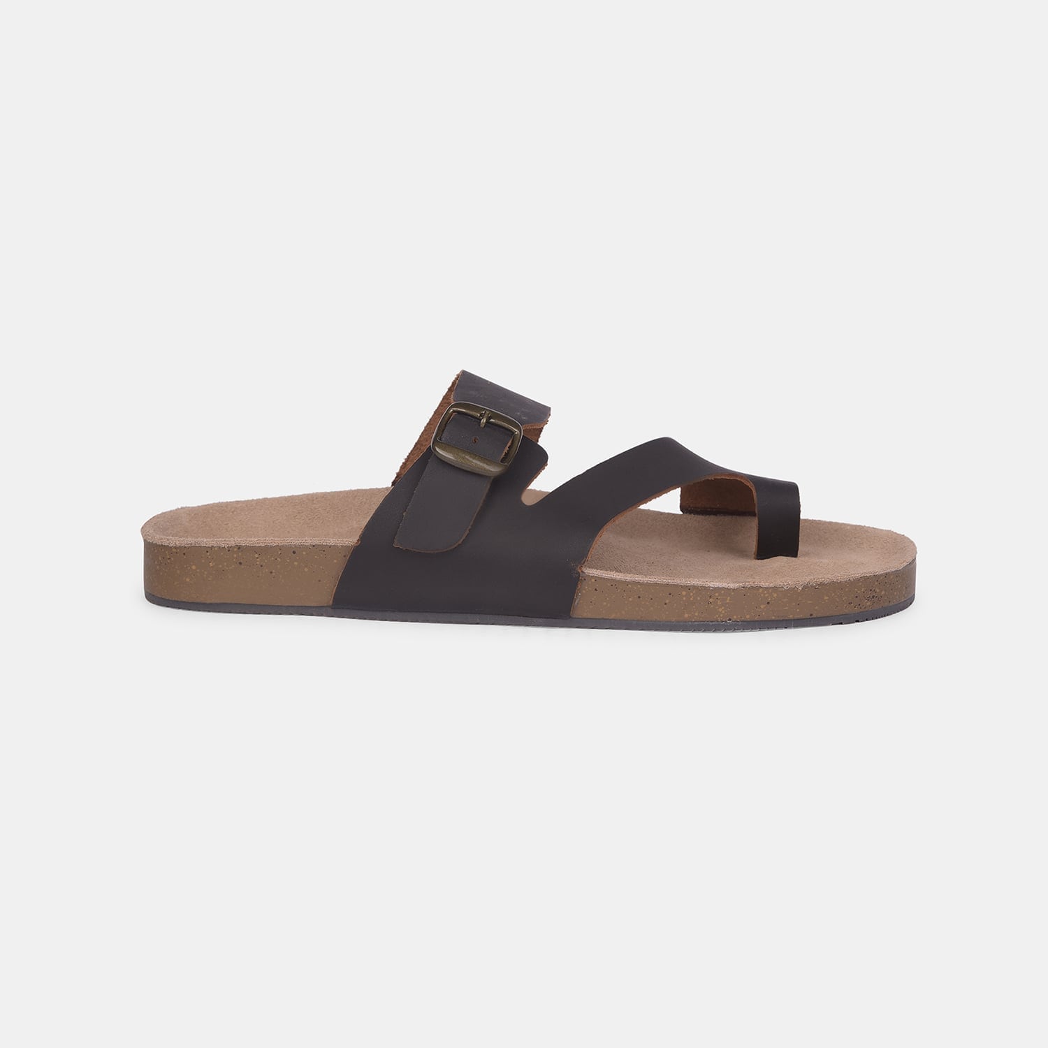 Bata Dark Brown Slippers For Men
