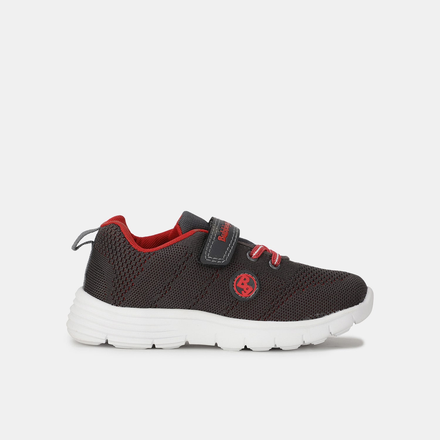 Bubblegummers black textile casual slip-on shoes for kids