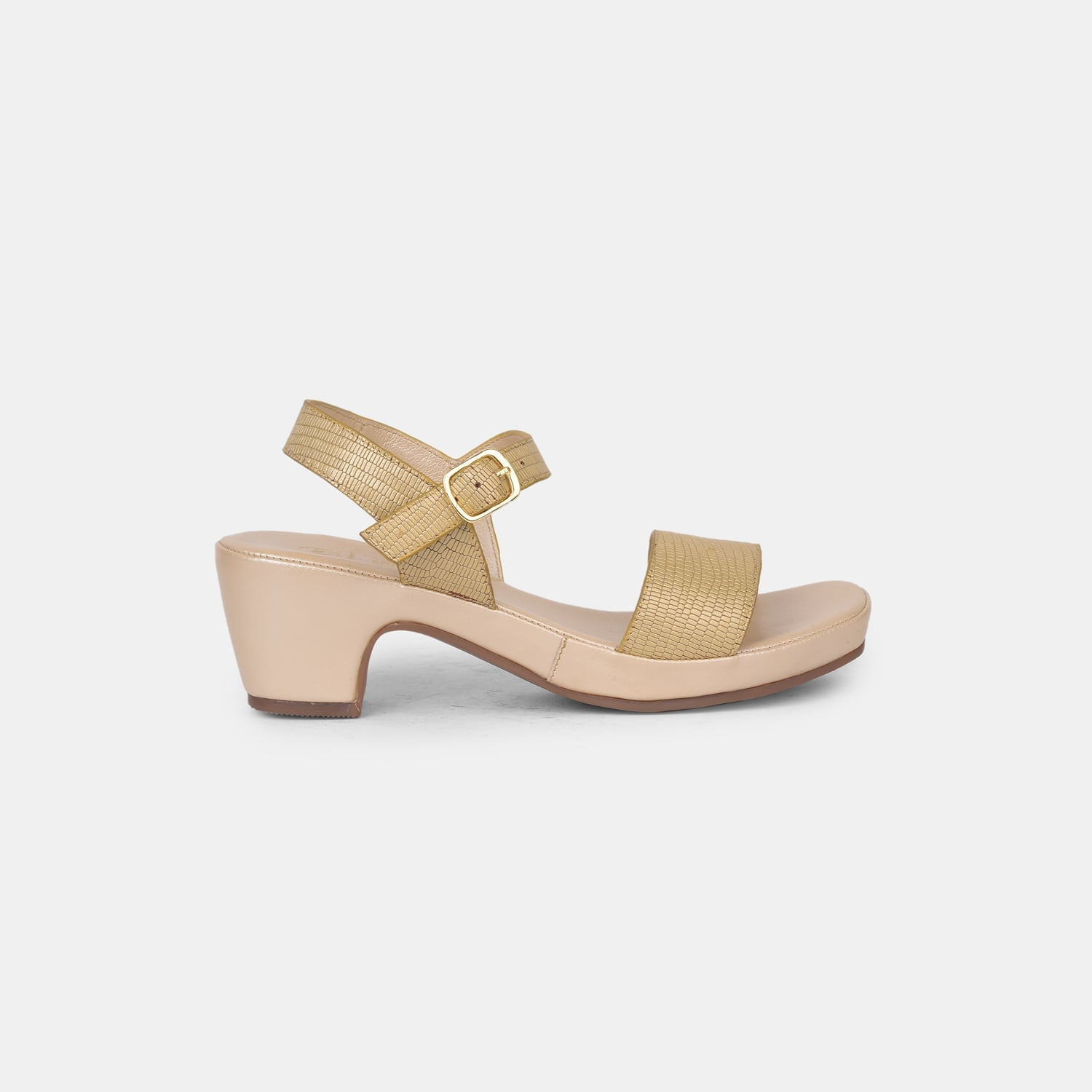Hush Puppies Gold Heel Sandals For Women