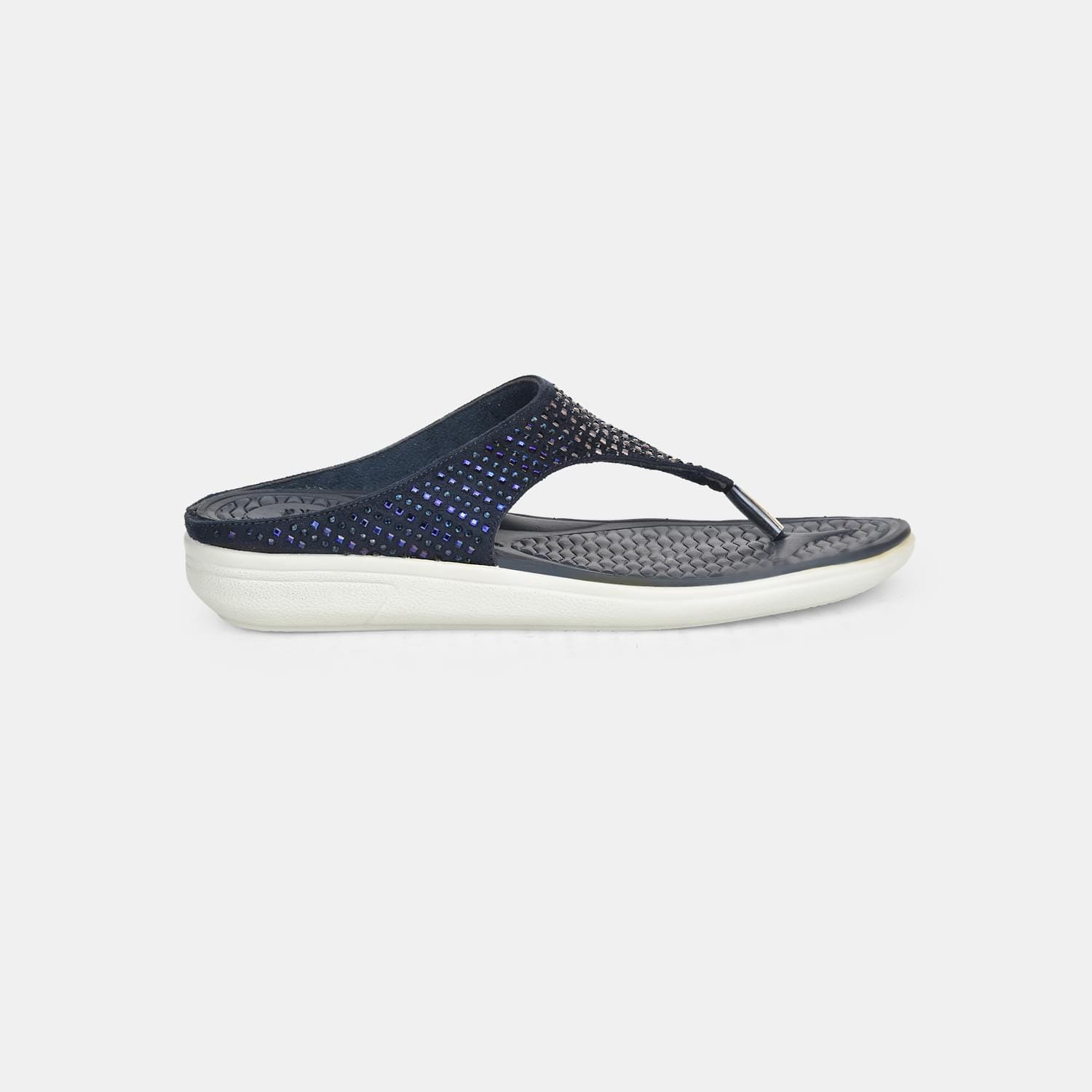 Bata Comfit Navy Flat Thongs for Women