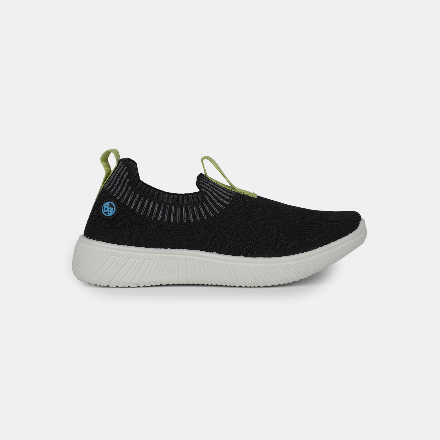 Bubblegummers Black Slipon For Kids
