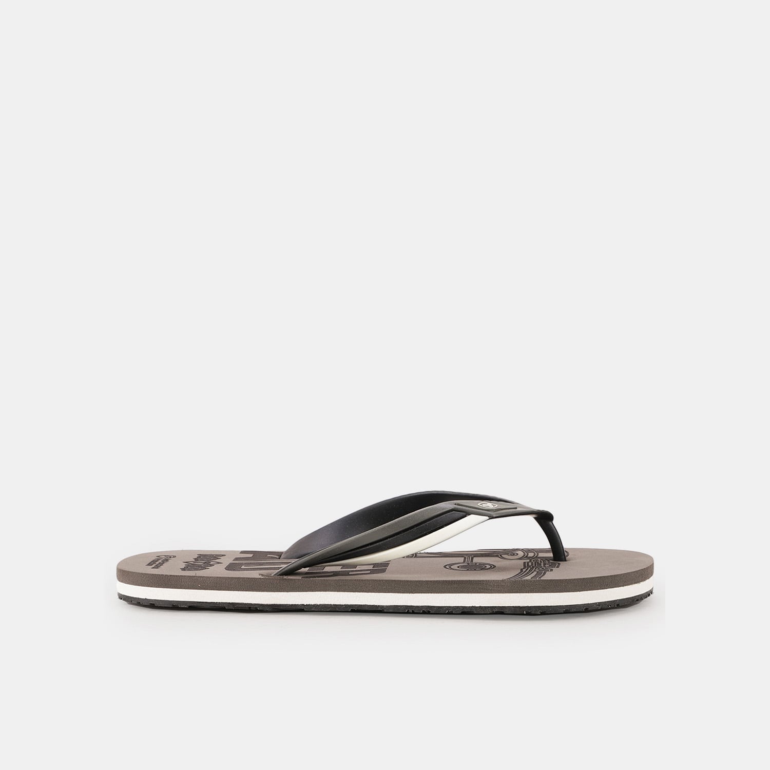 Bata sunshine dark grey thong flip-flops for men