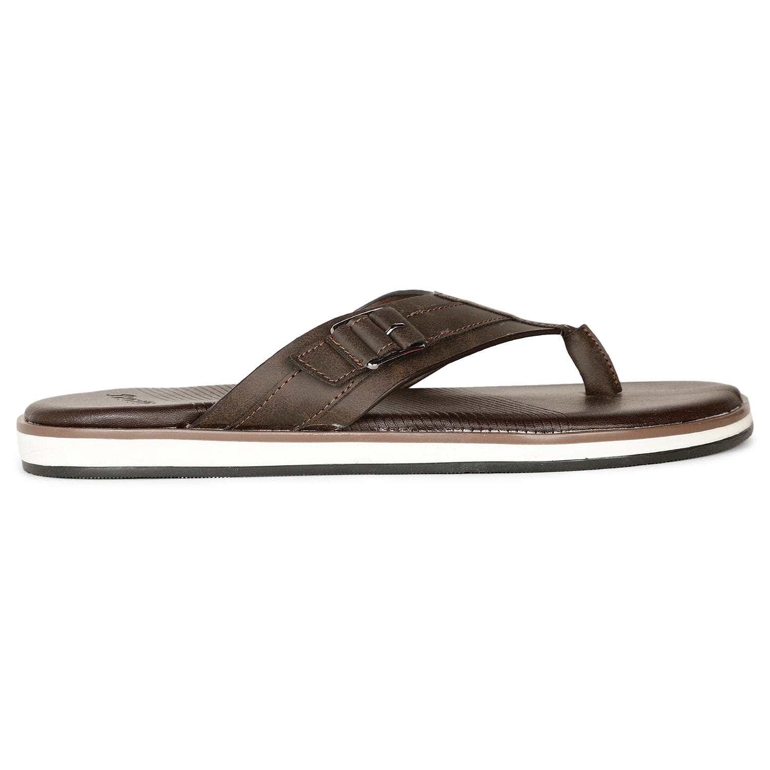 Bata Dark Brown Slippers For Men