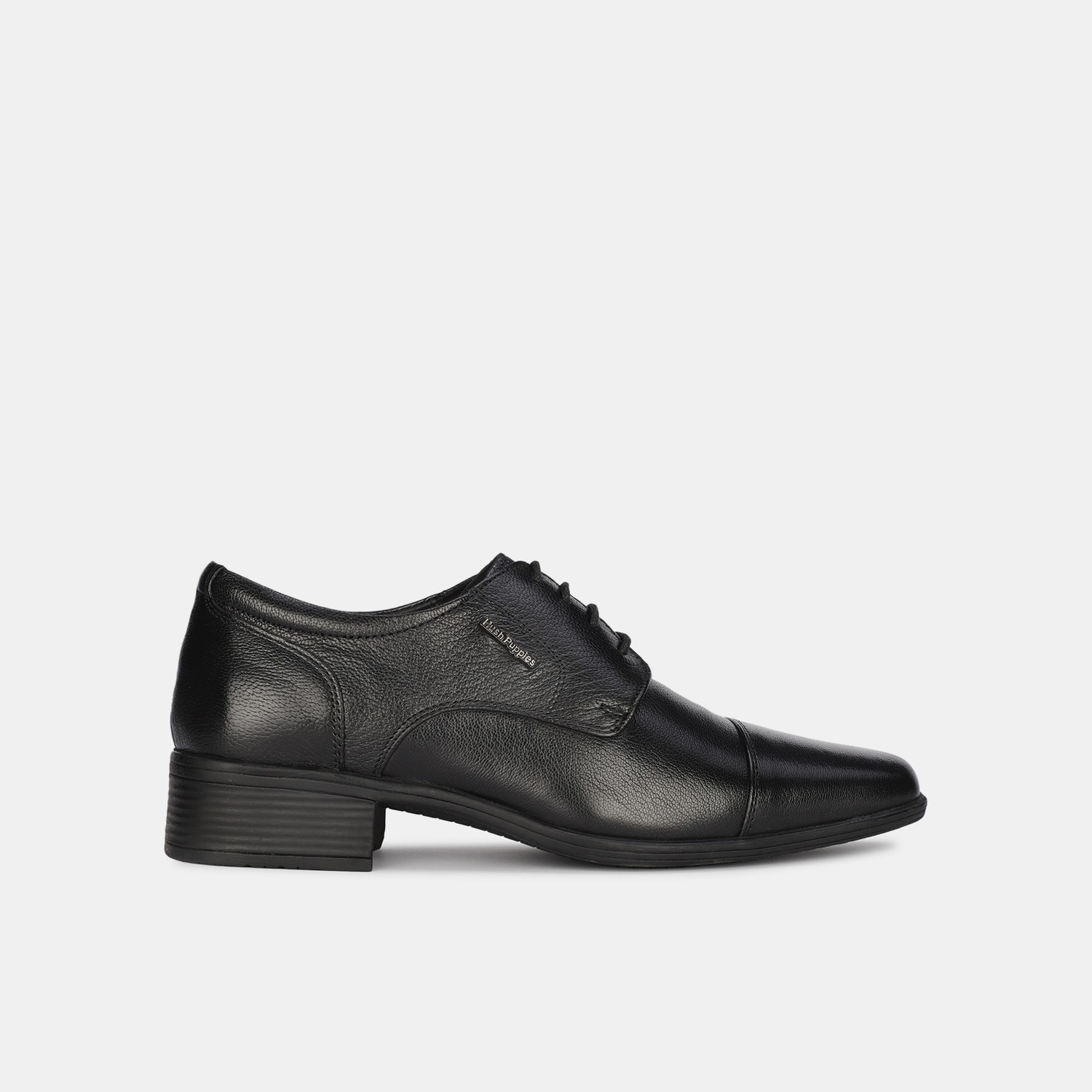 Hush Puppies Black Derby Formal Shoes For Men